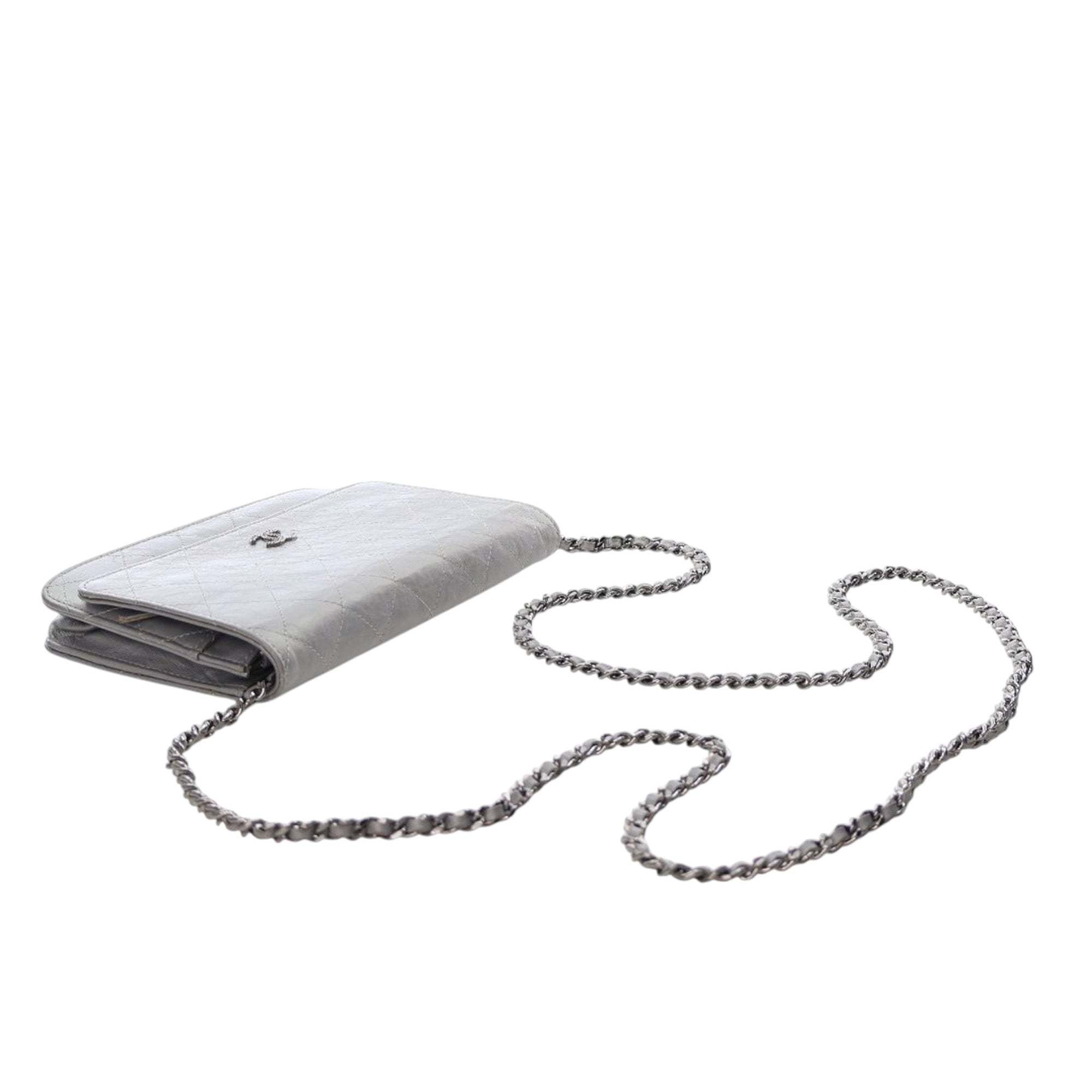 Chanel CC Quilted Aged Calfskin Wallet On Chain - image 11