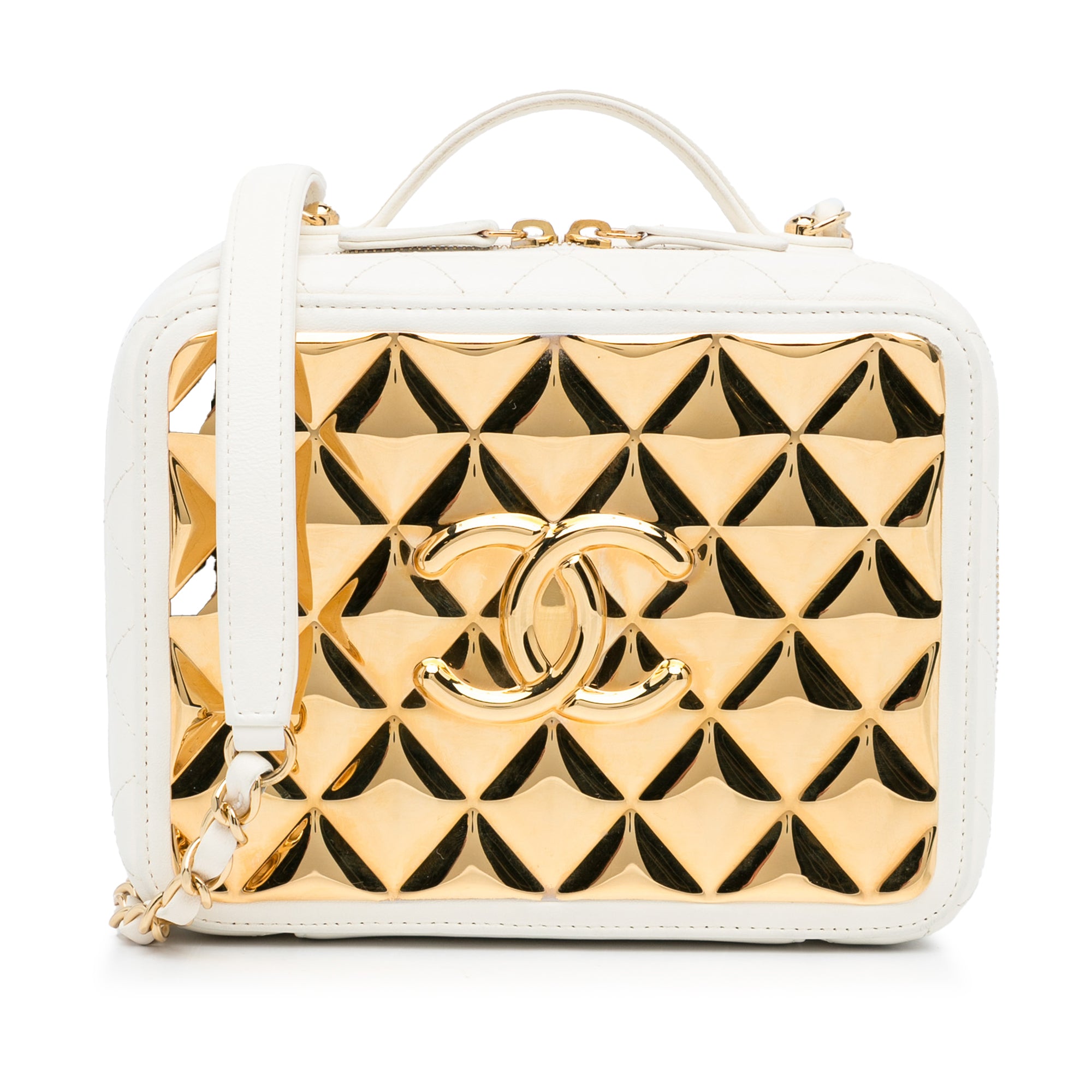 Chanel Golden Plate Vanity Case - image 1