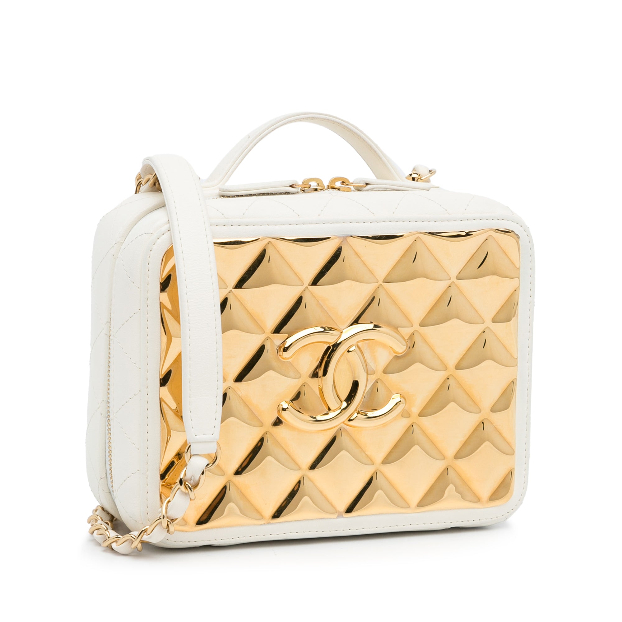 Chanel Golden Plate Vanity Case - image 2