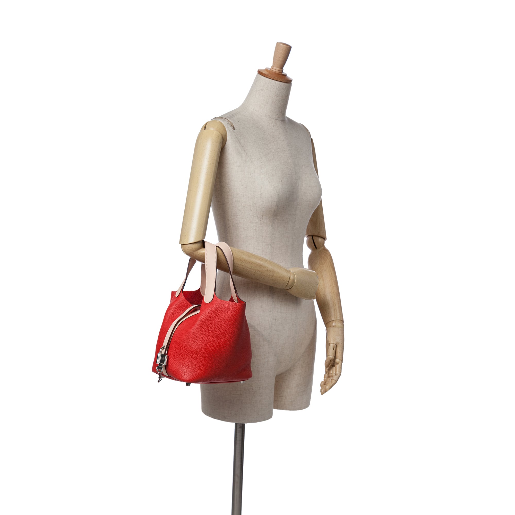 Hermès Bicolor Clemence and Swift Picotin Lock 18 - image 8