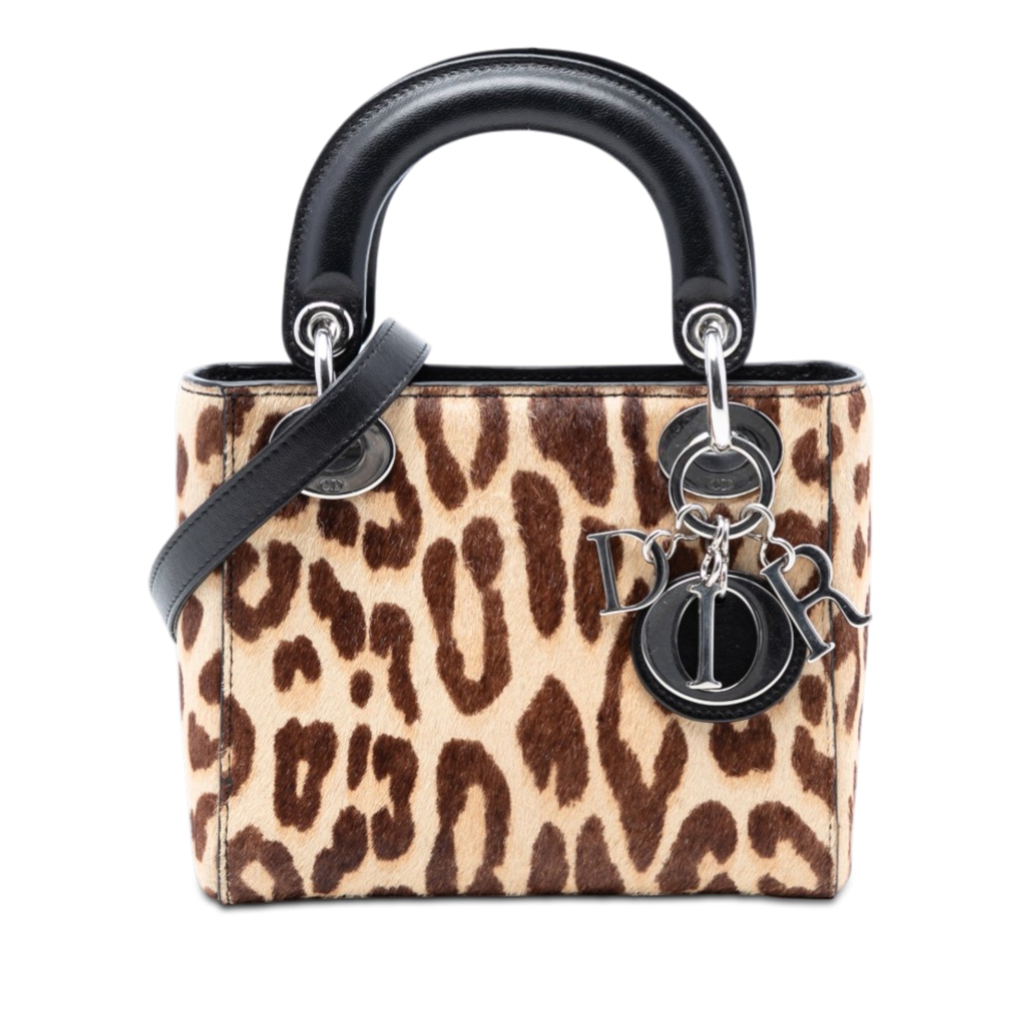 Dior Mini Pony Hair Leopard Print Lady Dior - image 1