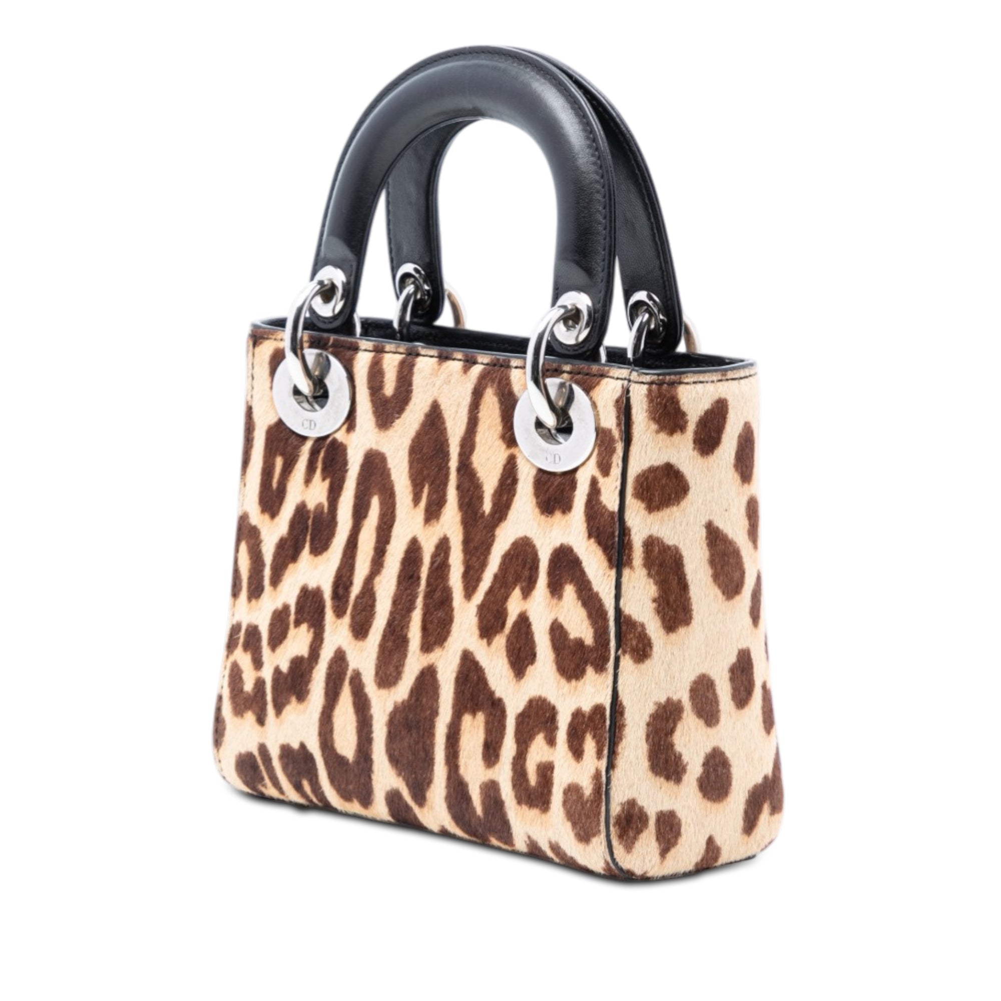 Dior Mini Pony Hair Leopard Print Lady Dior - image 2