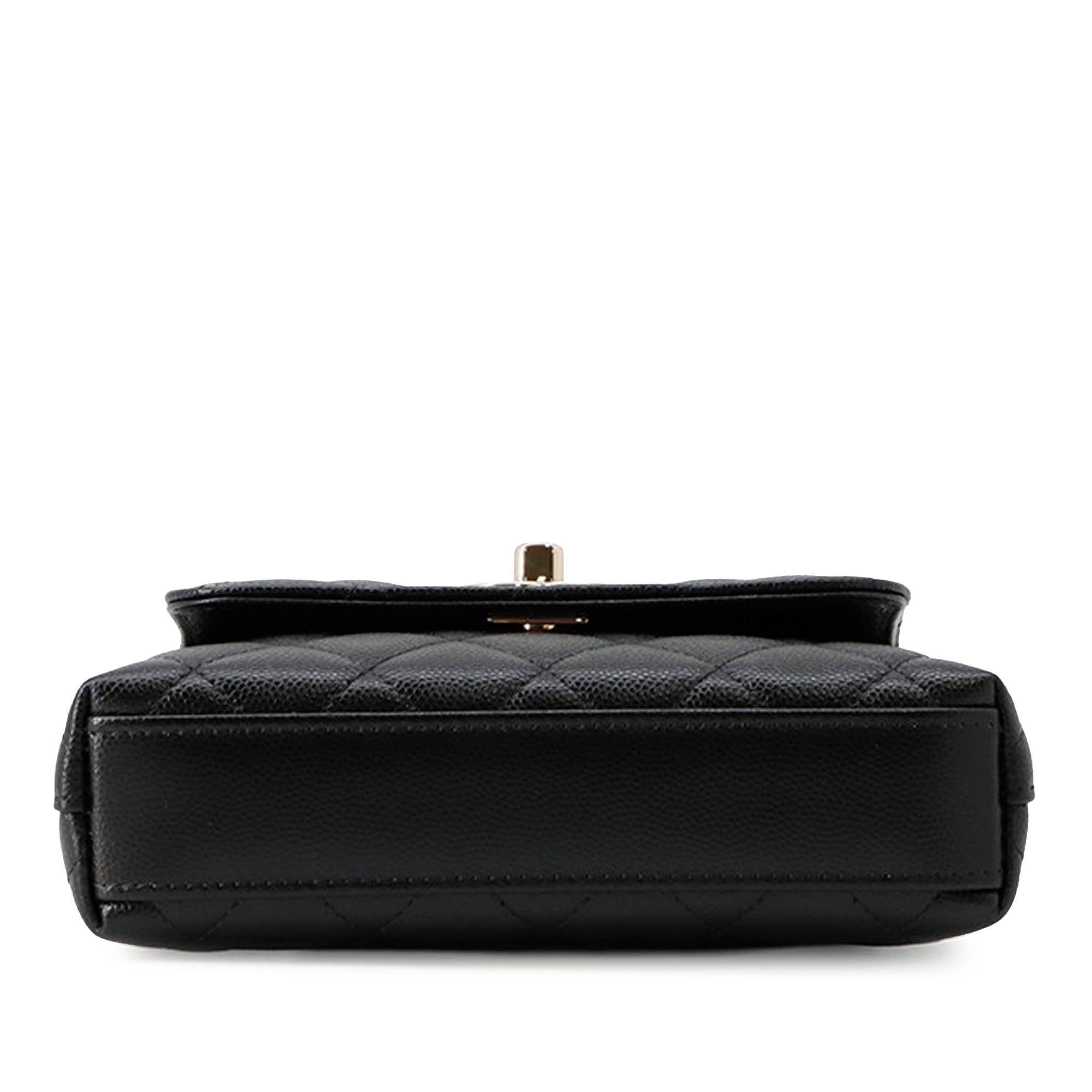 Chanel Extra Mini Quilted Caviar Coco Top Handle Bag - image 3