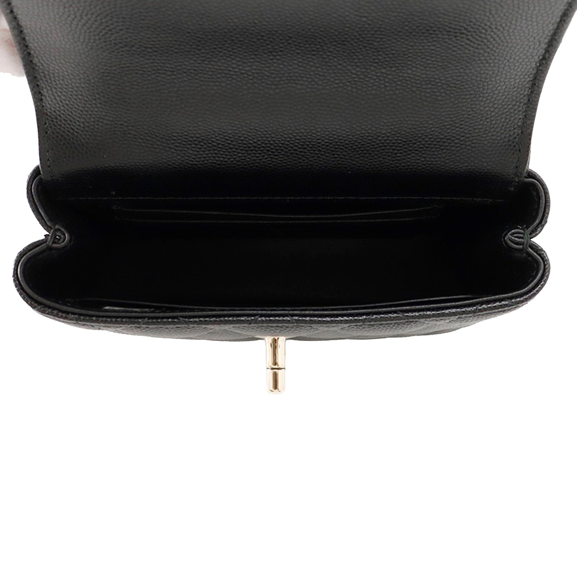 Chanel Extra Mini Quilted Caviar Coco Top Handle Bag - image 4