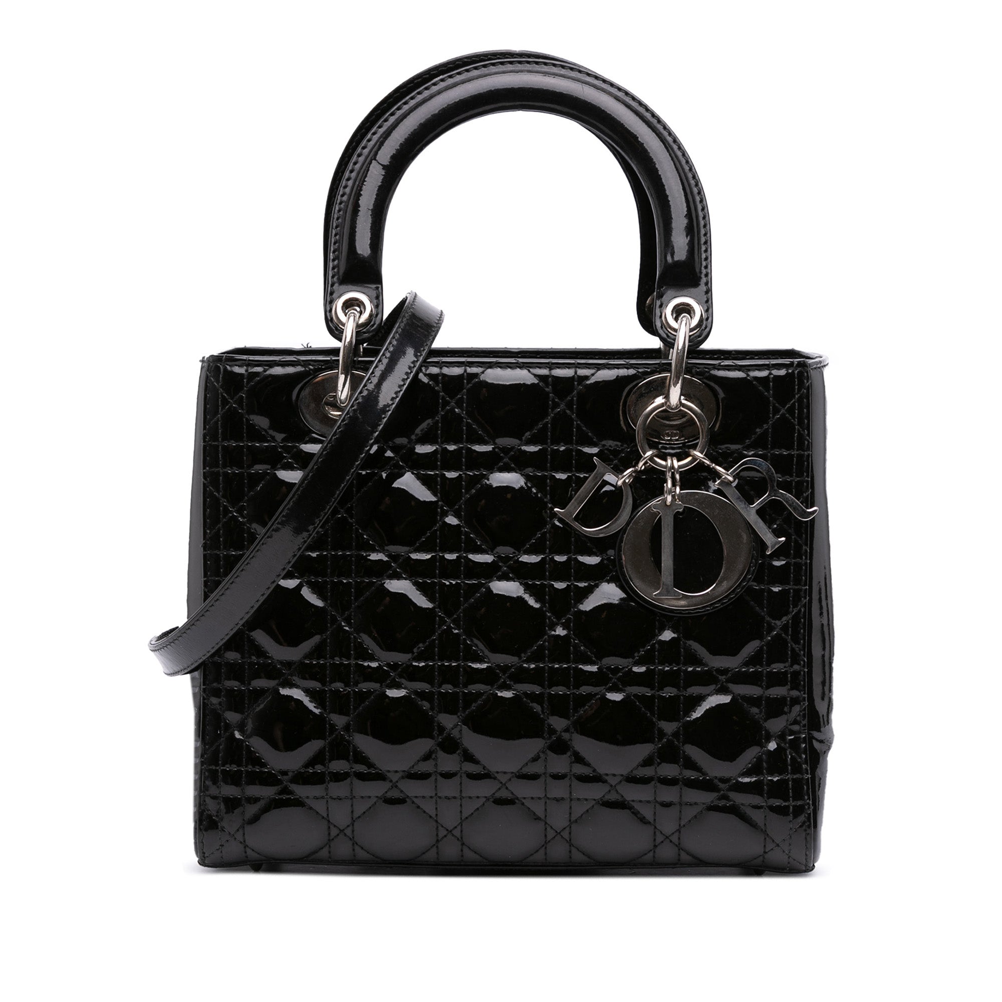 Dior Medium Patent Cannage Lady Dior - image 1
