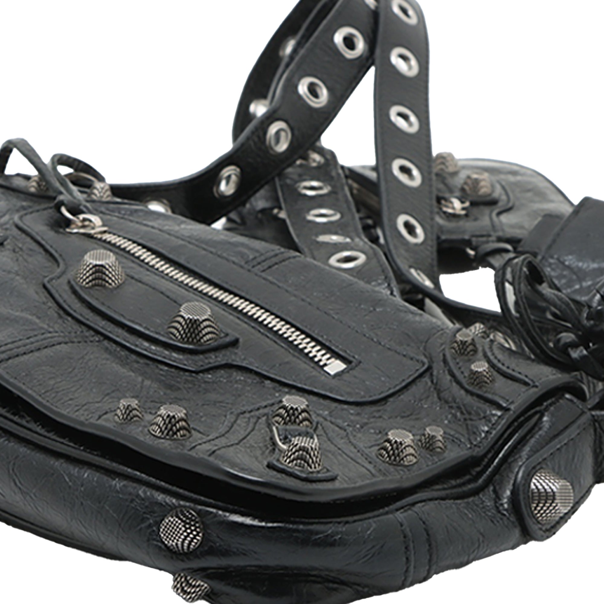 Balenciaga XS Lambskin Motocross Le Cagole Flap Crossbody - image 5