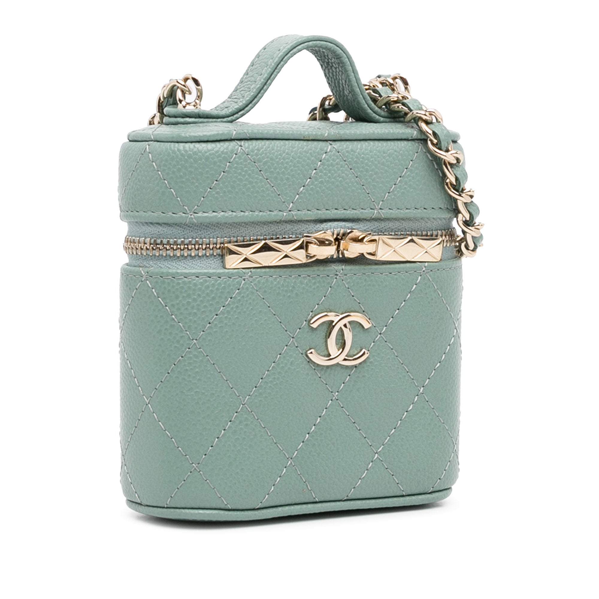 Chanel Mini Caviar Handle with Care Vanity Case - image 2