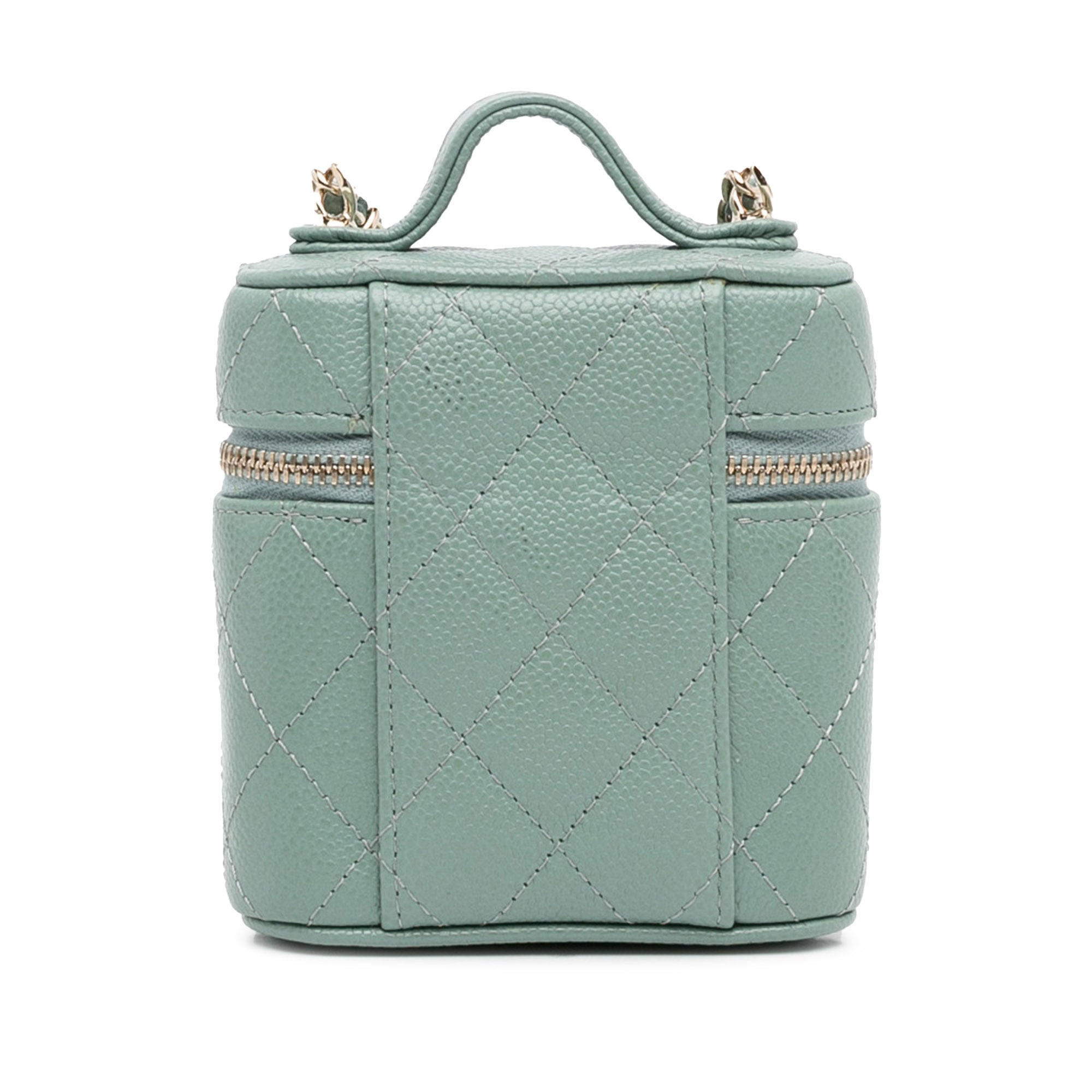 Chanel Mini Caviar Handle with Care Vanity Case - image 4