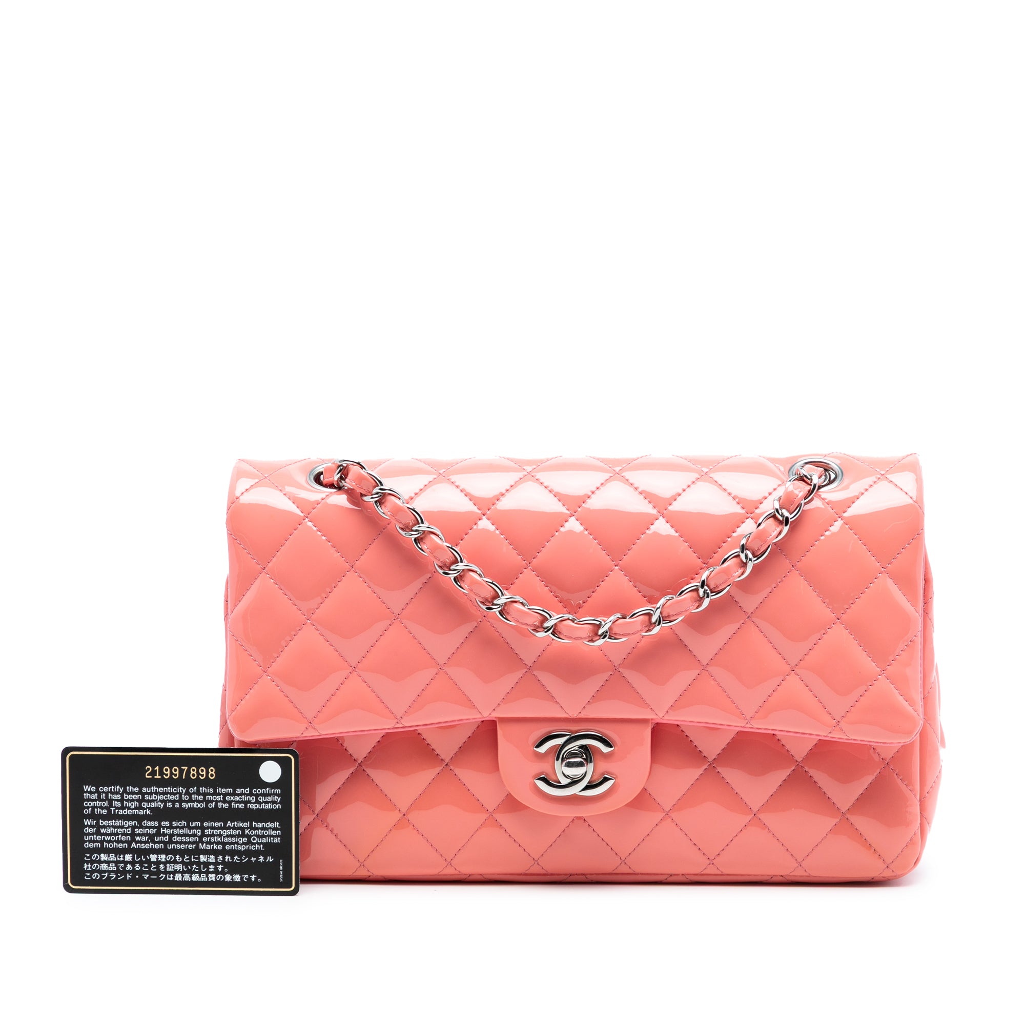Chanel Medium Classic Patent Double Flap - image 8