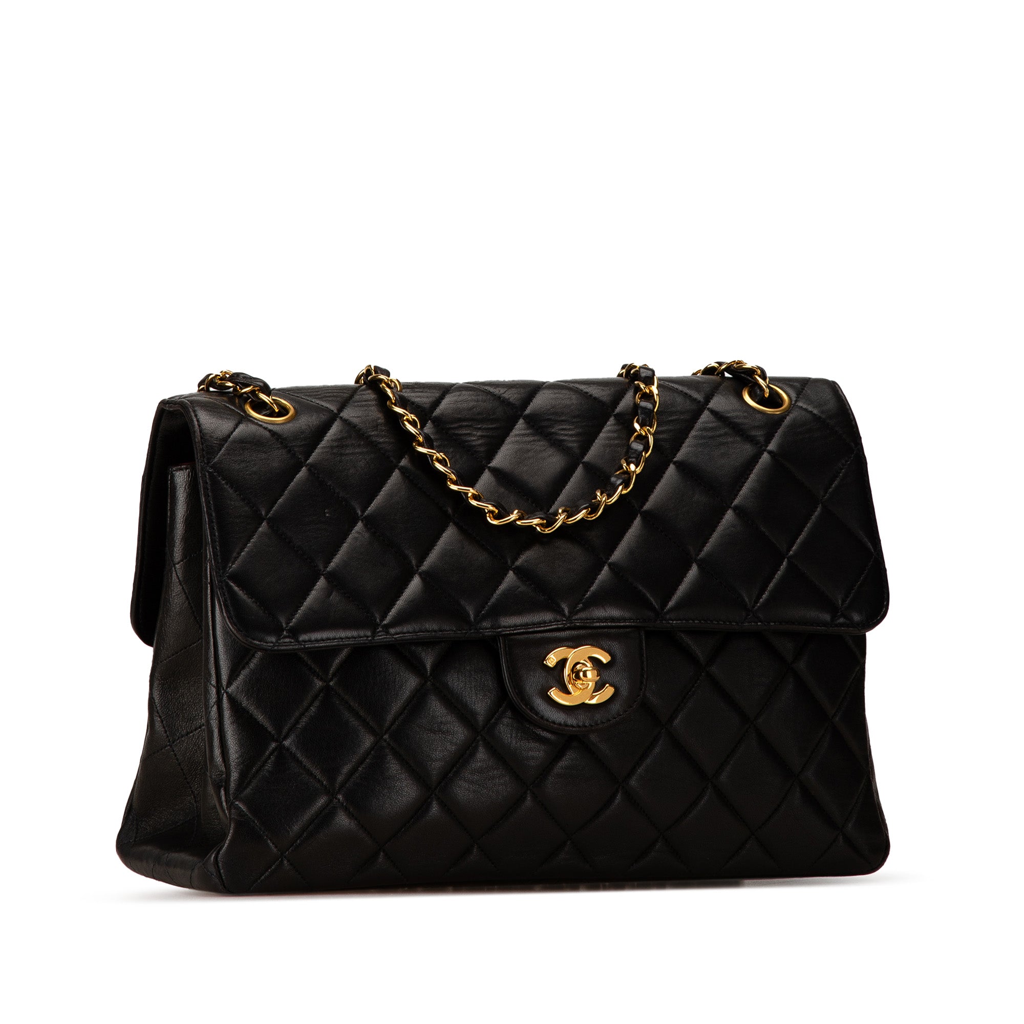 Chanel Jumbo Quilted Lambskin Double Sided Flap - image 2
