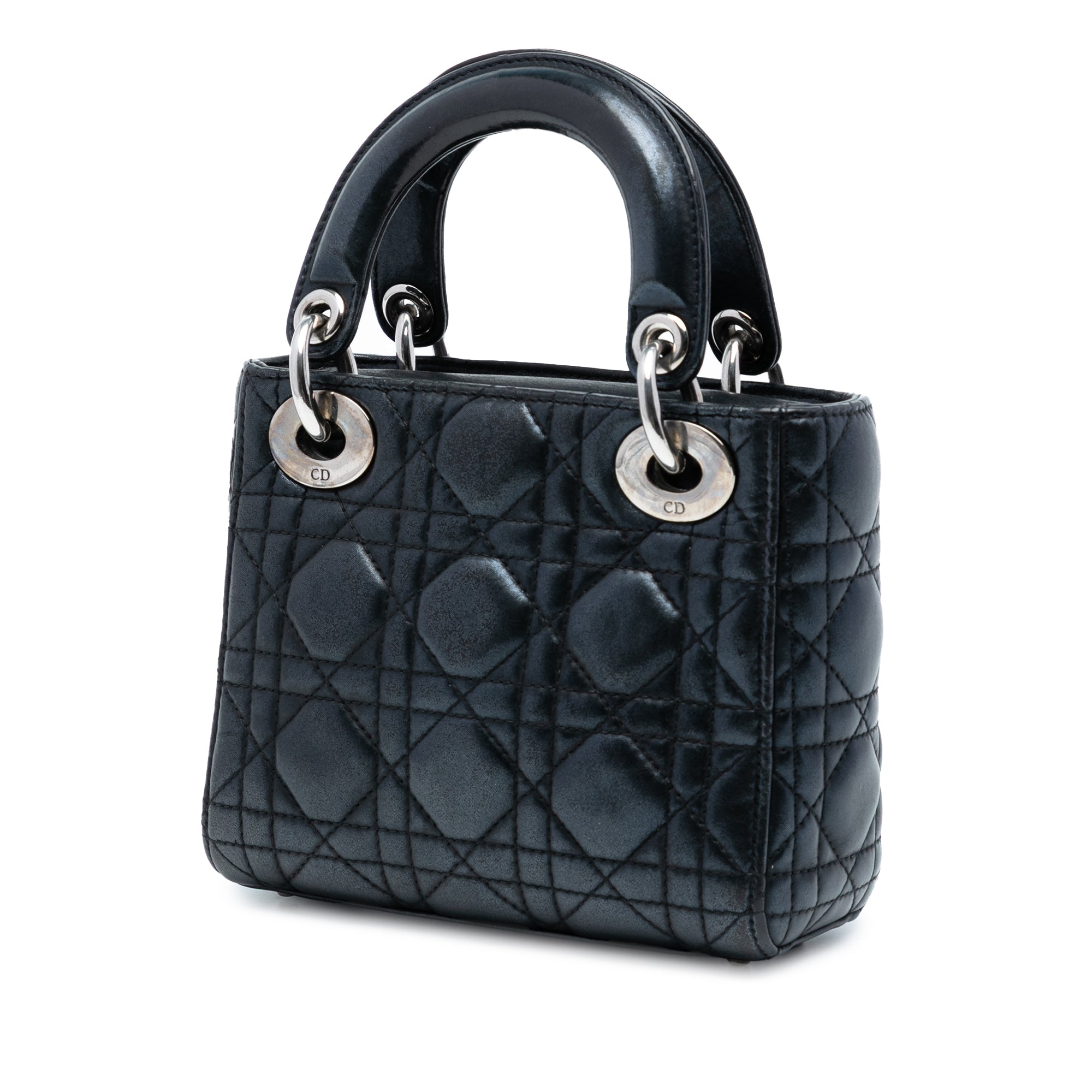 Dior Mini Iridescent Lambskin Cannage Lady Dior - image 2