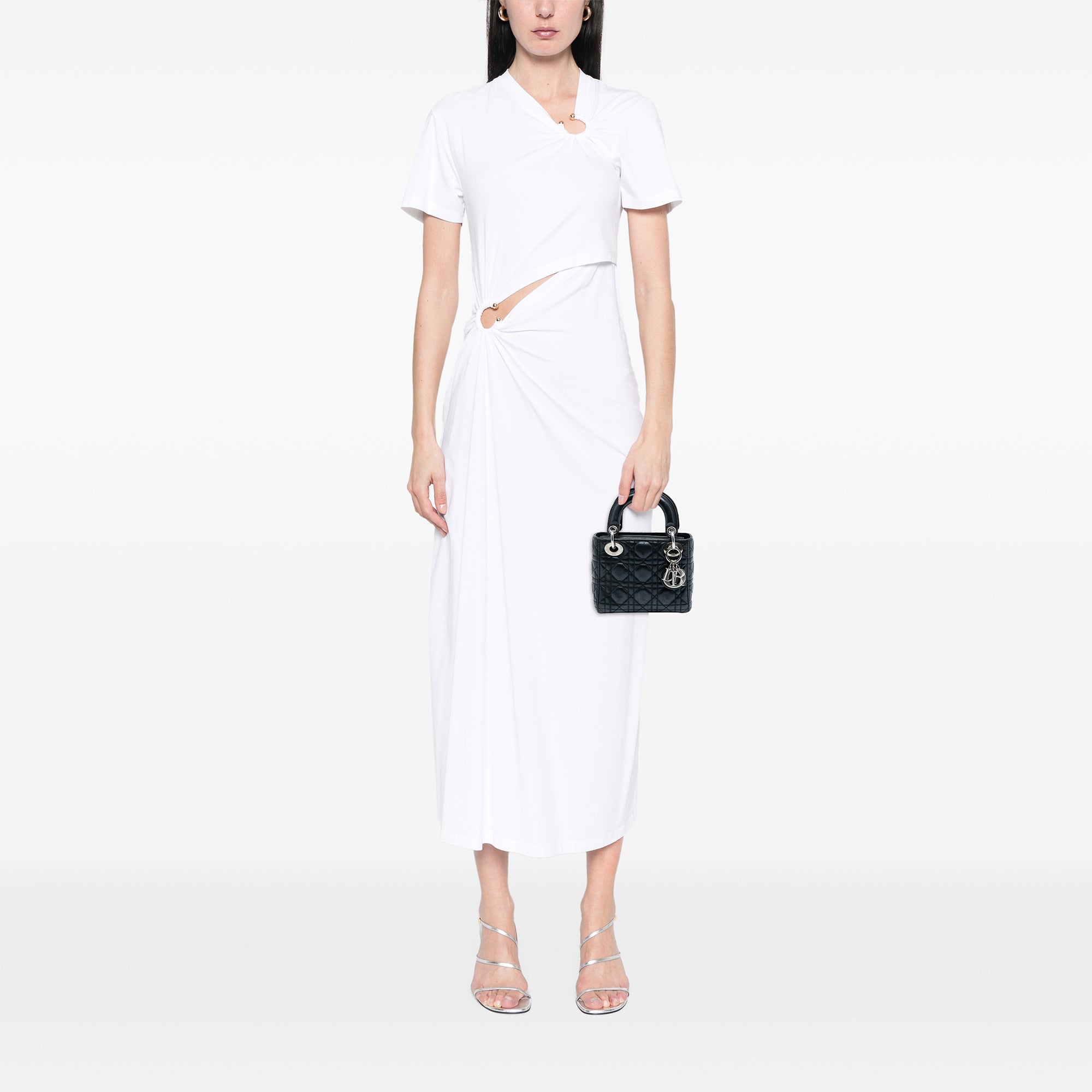 Dior Mini Iridescent Lambskin Cannage Lady Dior - image 7