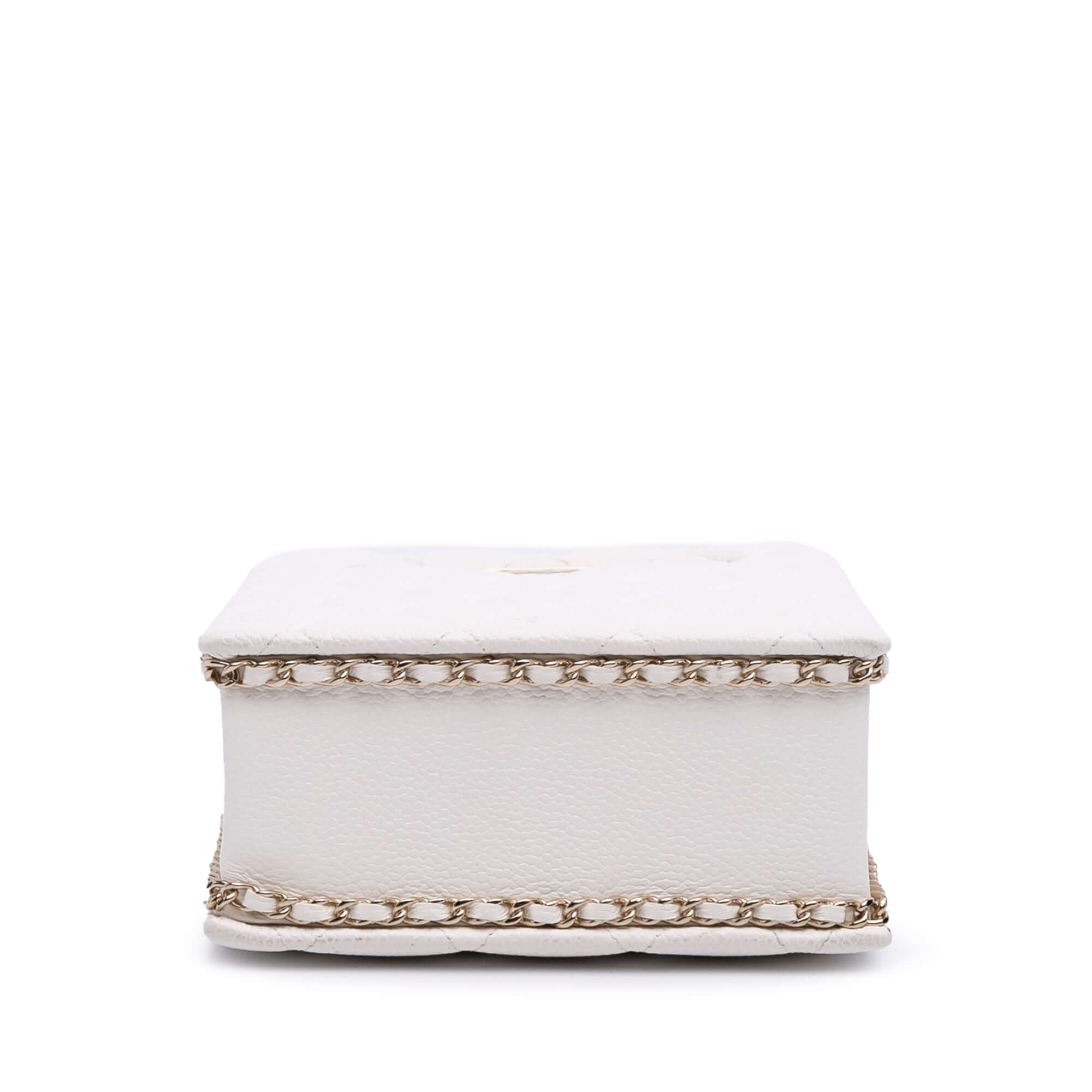 Chanel Mini Quilted Caviar Cut Out Evening Tot