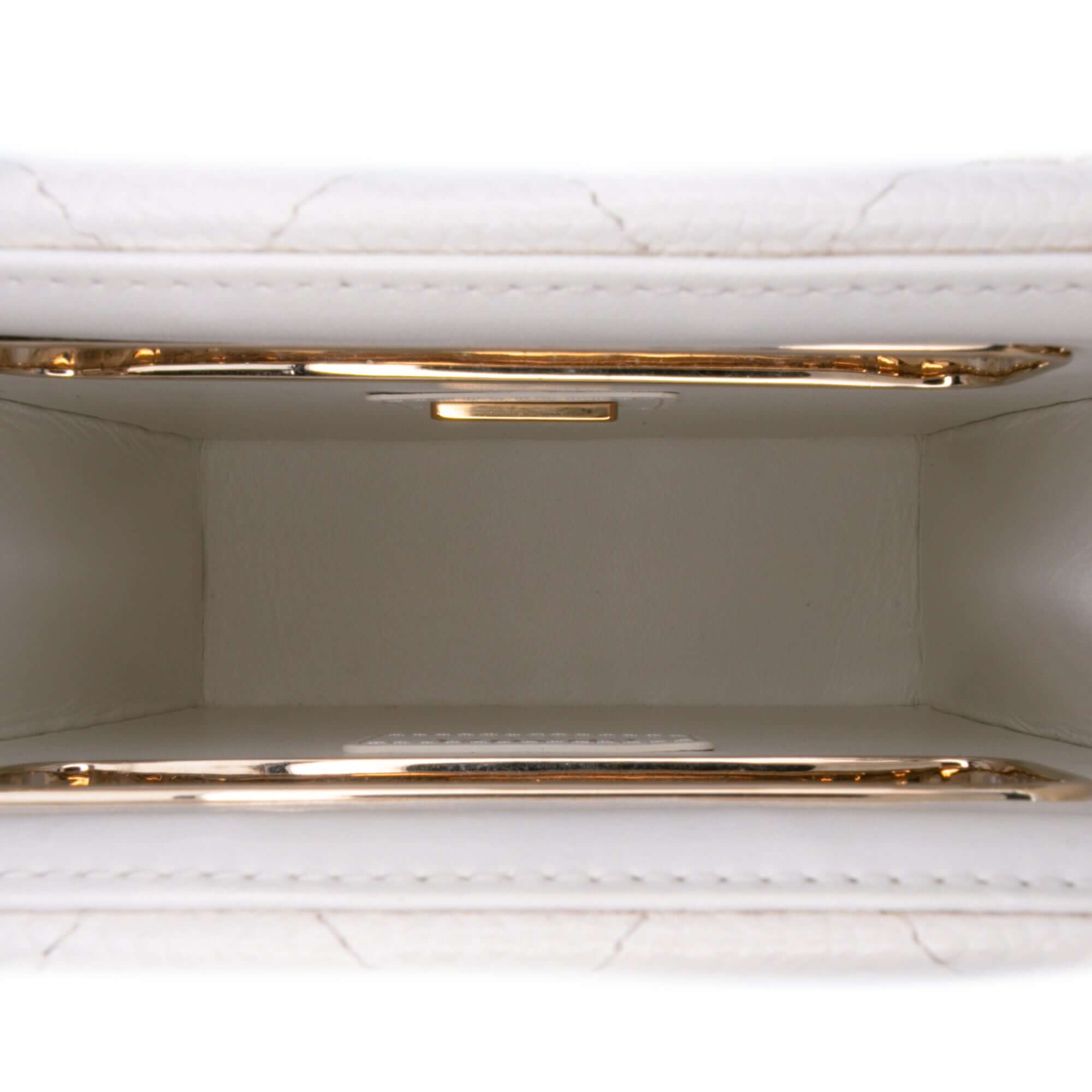 Chanel Mini Quilted Caviar Cut Out Evening Tot