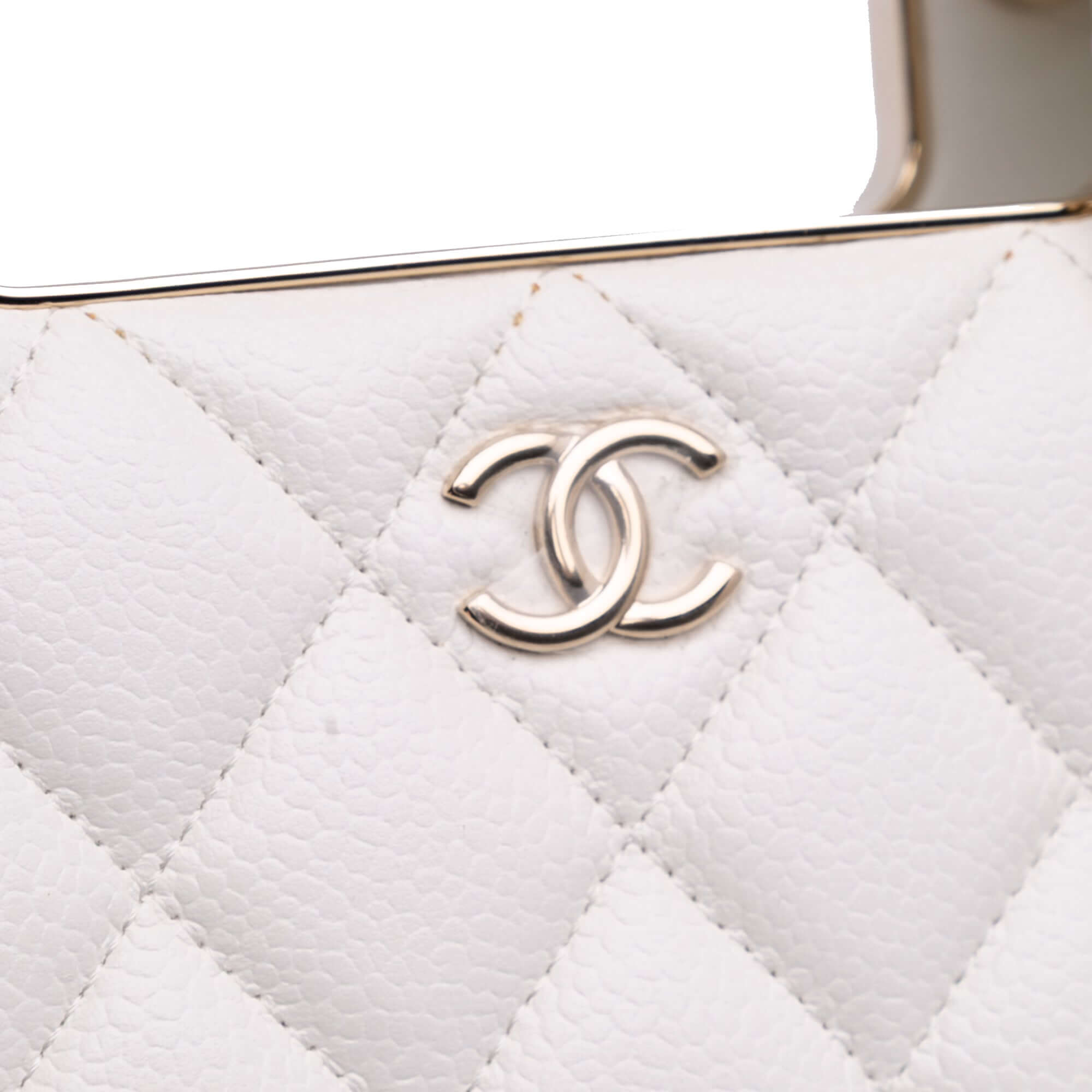 Chanel Mini Quilted Caviar Cut Out Evening Tot