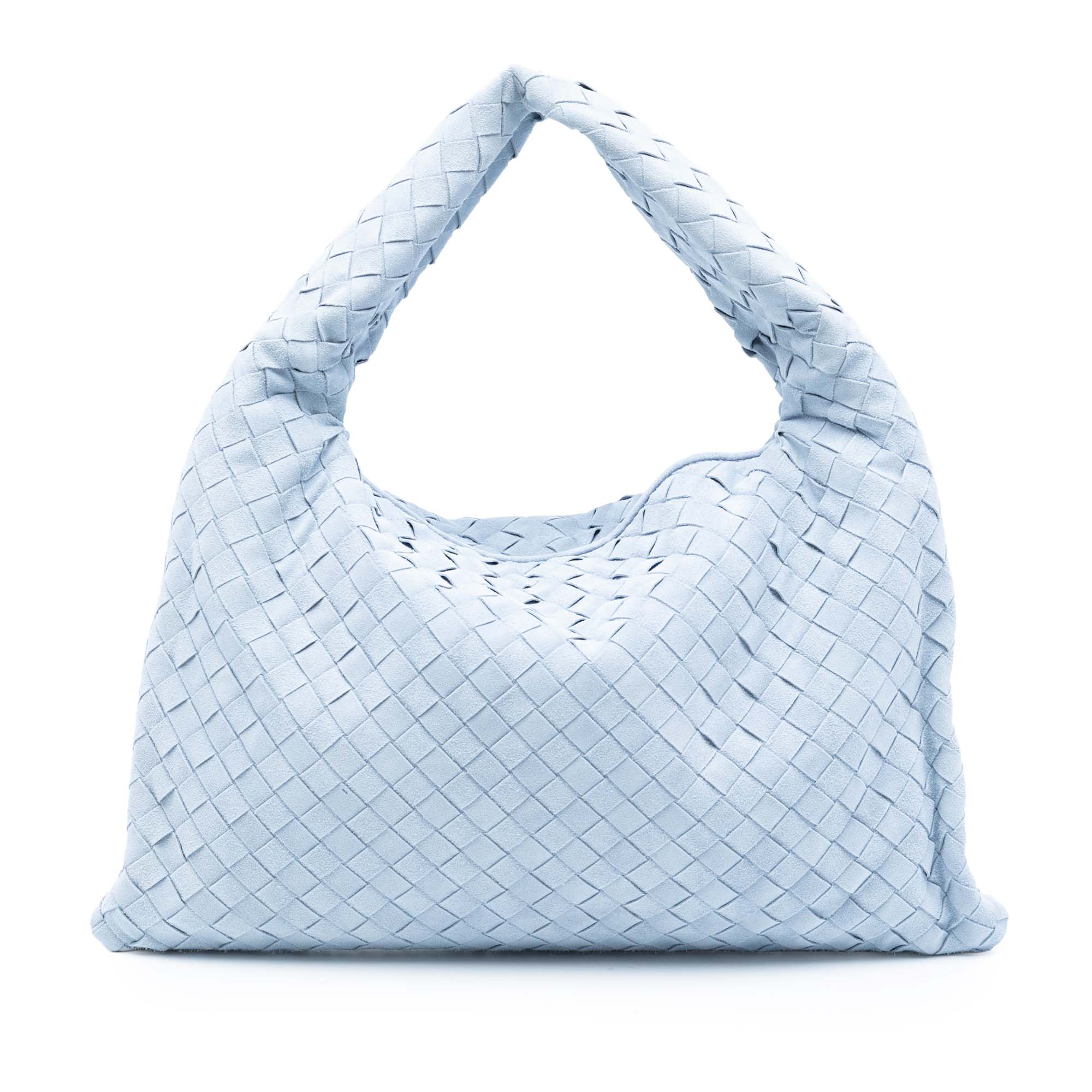 Bottega Veneta Small Suede Intrecciato Hop Hobo - image 1