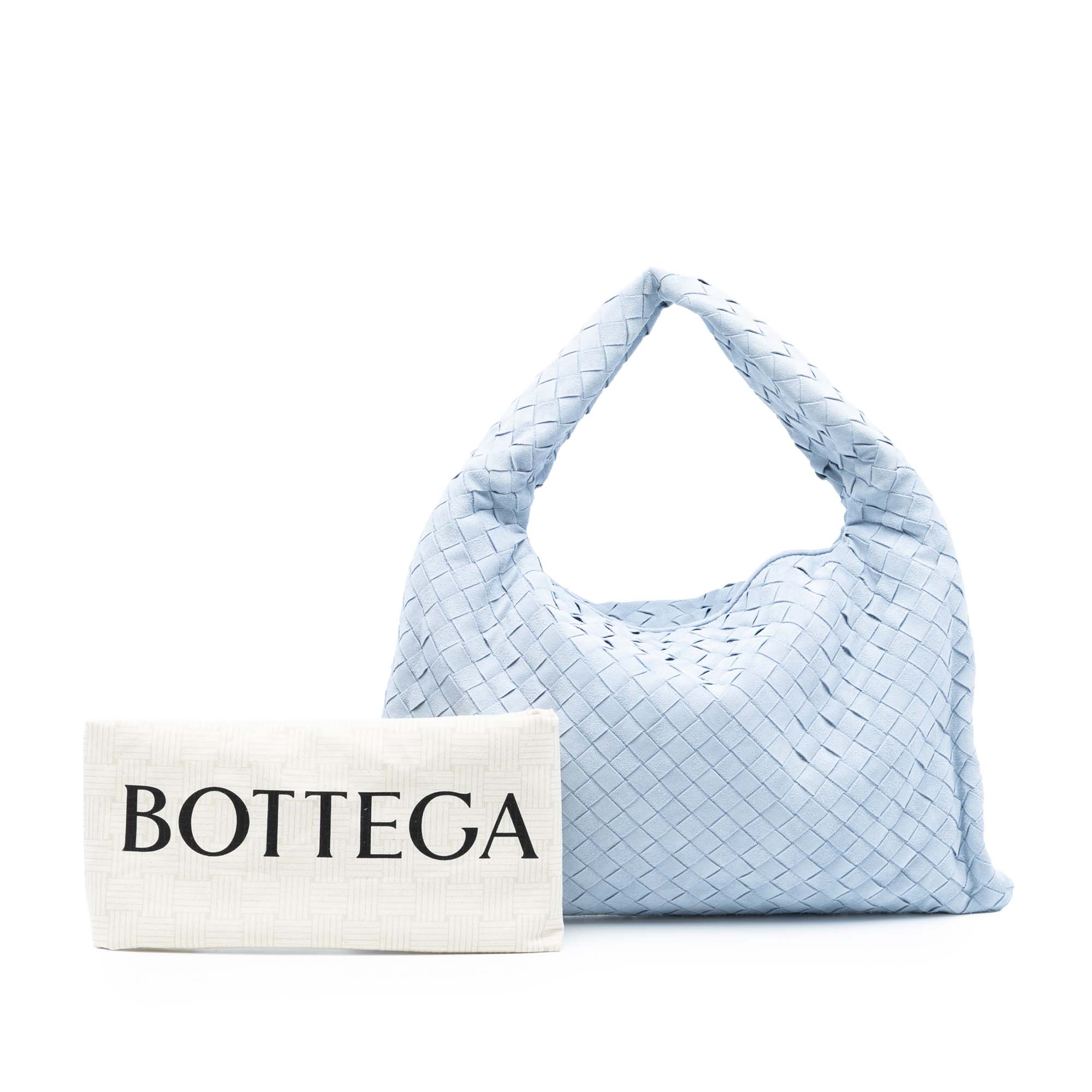 Bottega Veneta Small Suede Intrecciato Hop Hobo - image 8