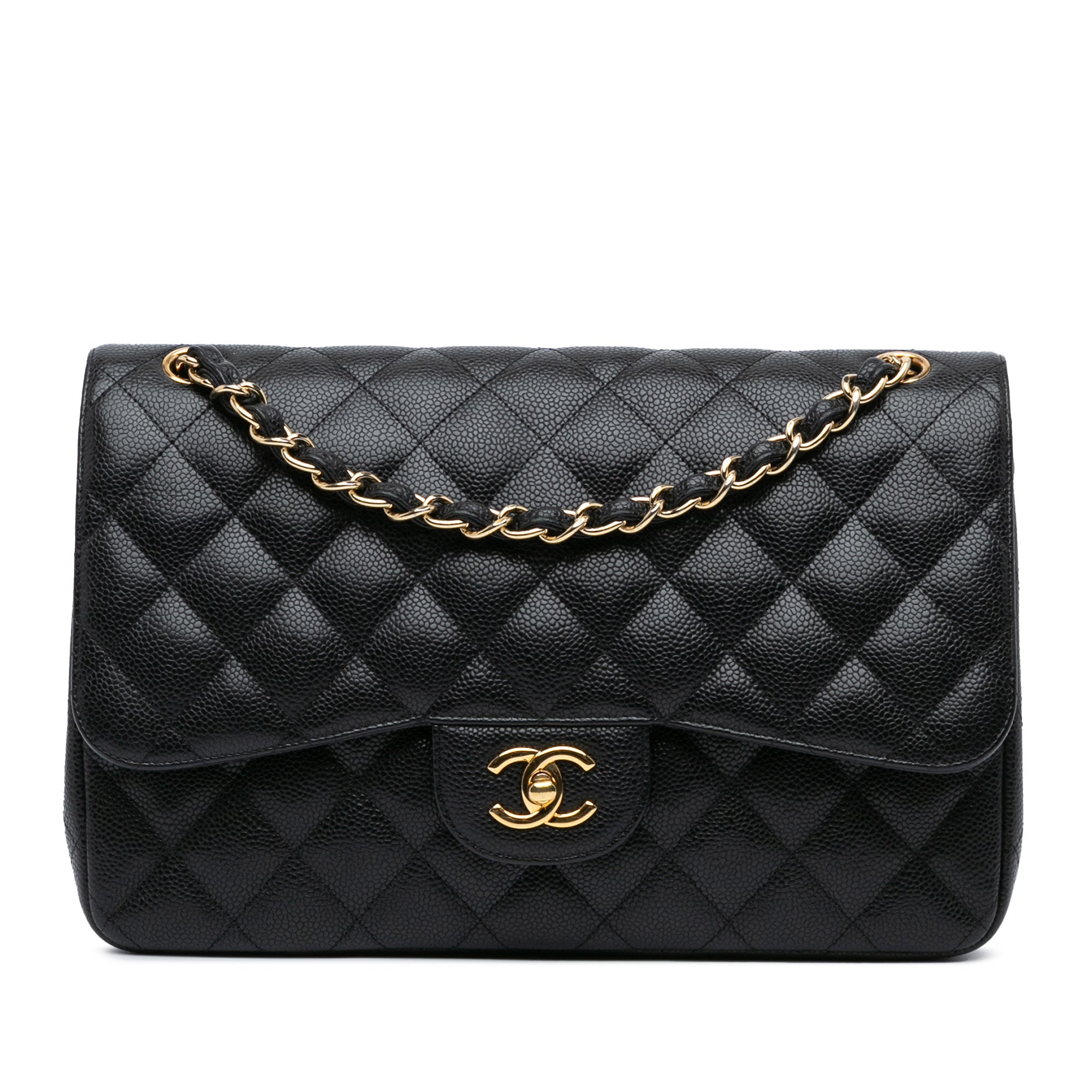 Chanel Jumbo Classic Caviar Double Flap - image 1