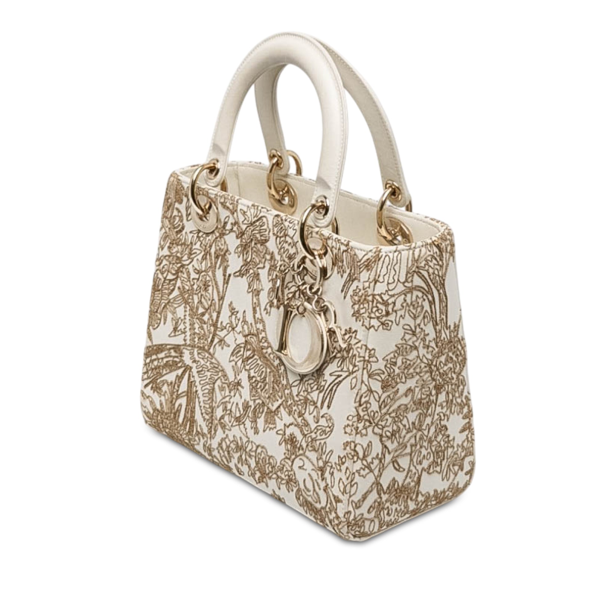 Dior Medium Calfskin Embroidered Jardin D Hiver Lady Dior - image 2