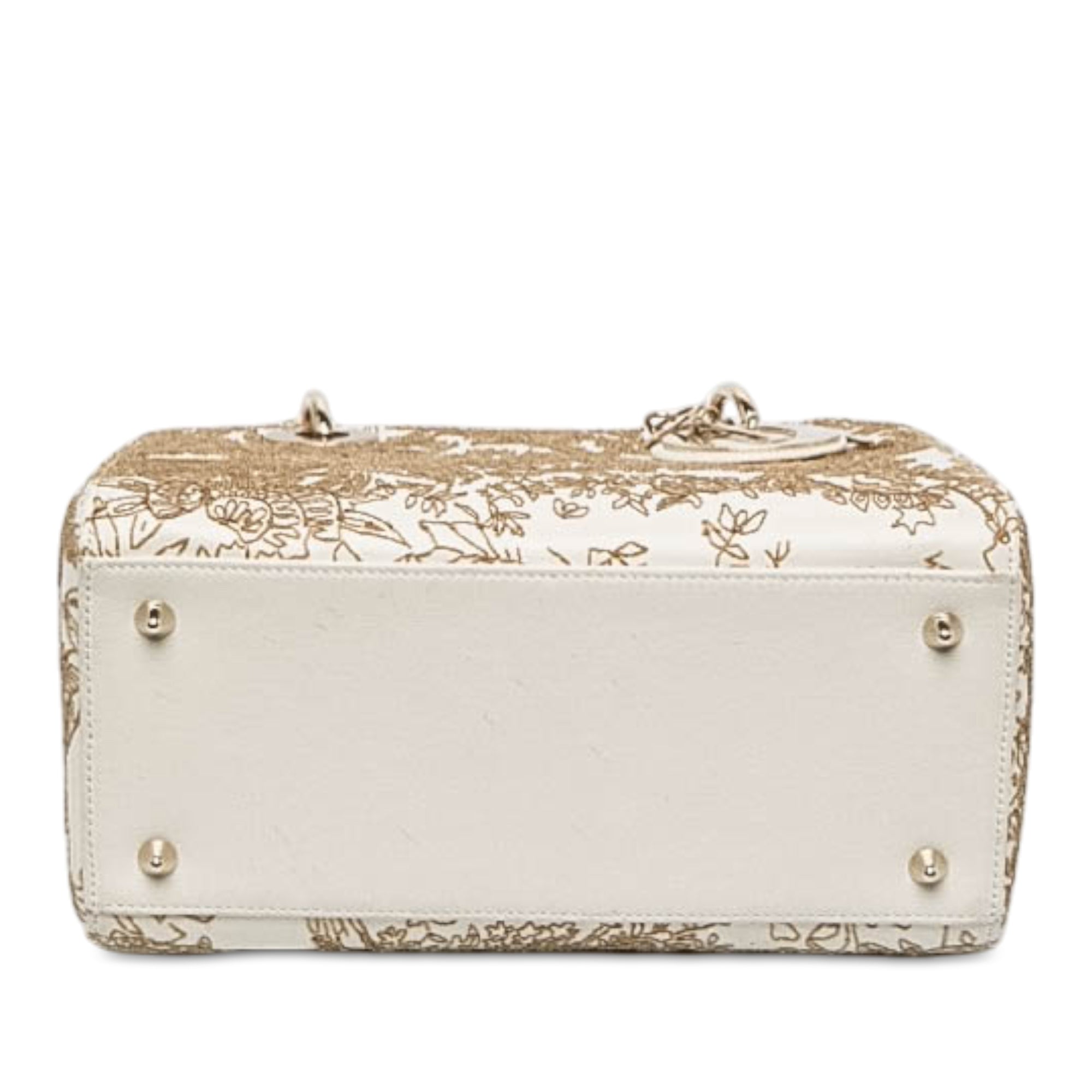 Dior Medium Calfskin Embroidered Jardin D Hiver Lady Dior - image 3