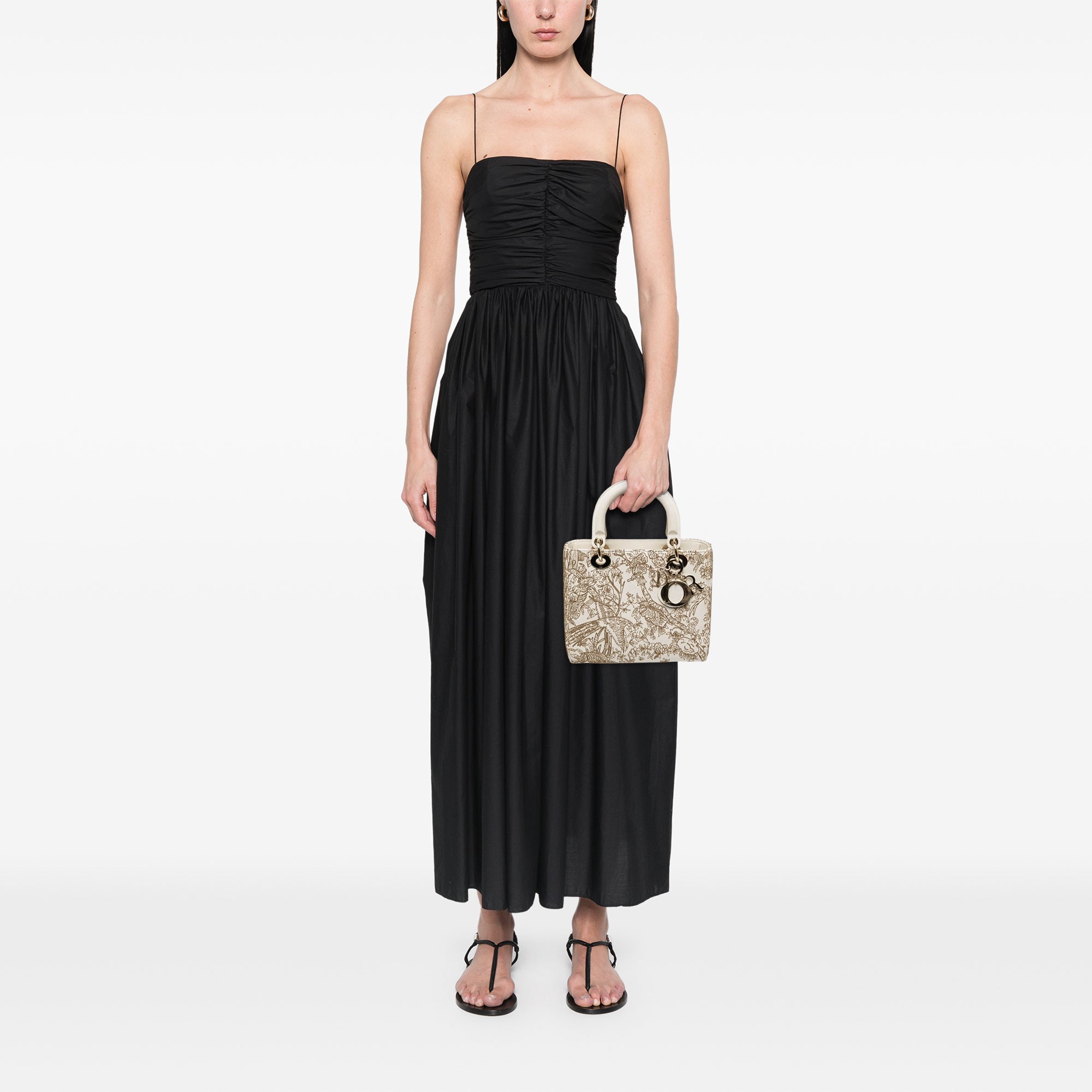 Dior Medium Calfskin Embroidered Jardin D Hiver Lady Dior - image 6
