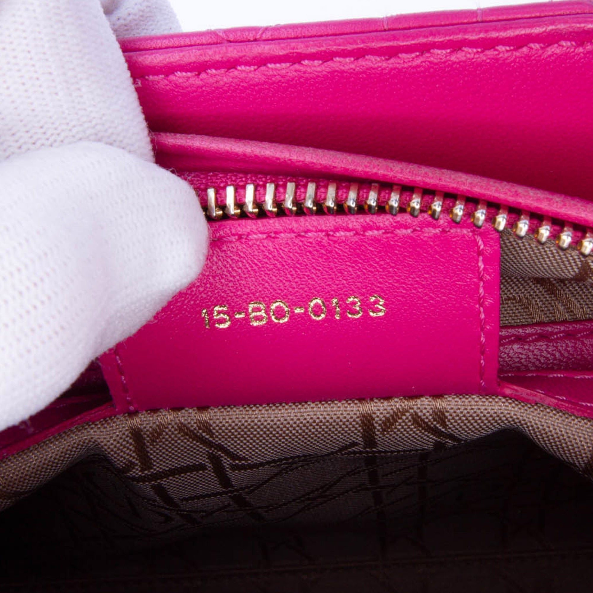 Dior Medium Lambskin Cannage Lady Dior - image 5