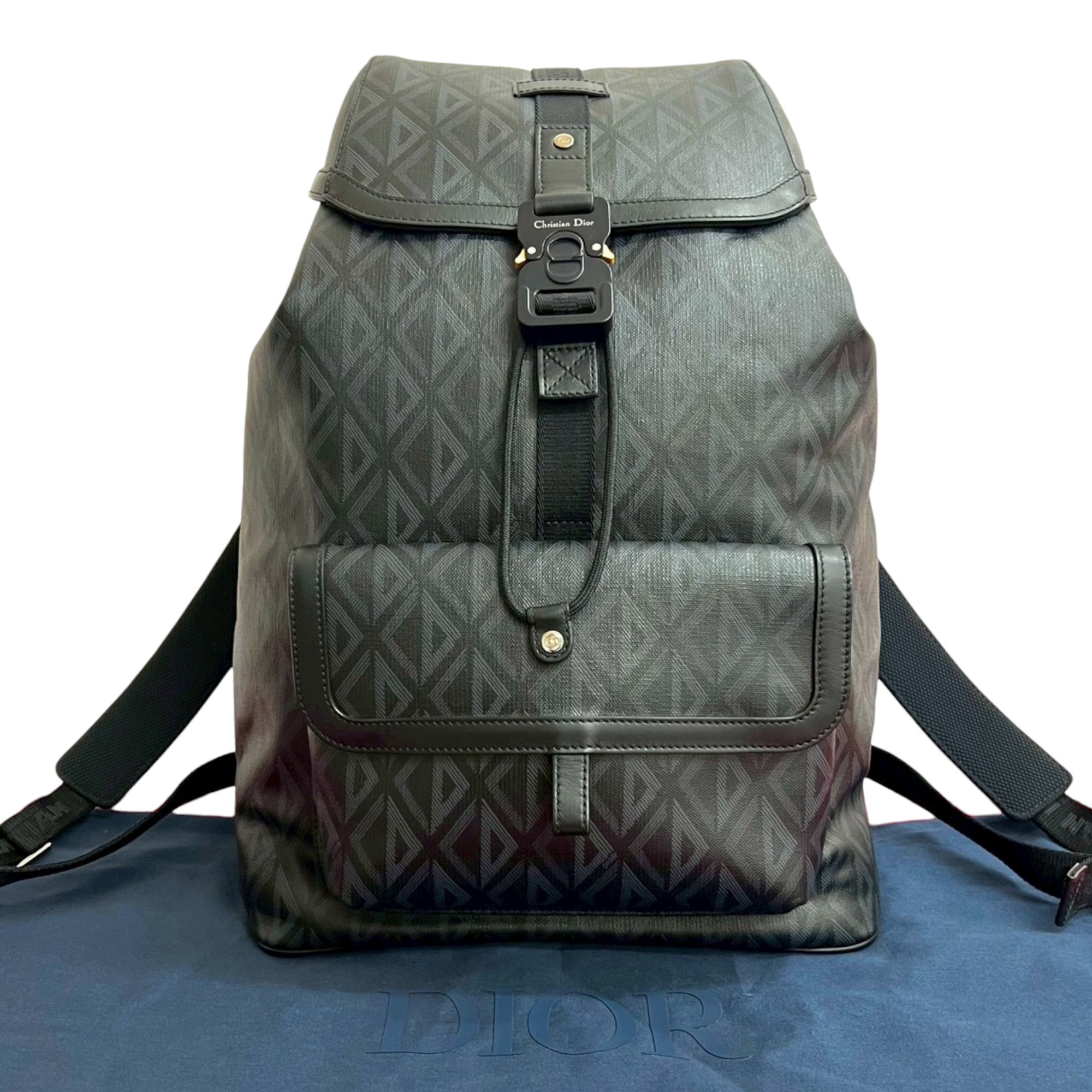 Dior CD Diamond Coated Canvas Hit the Road Backpack - image 10
