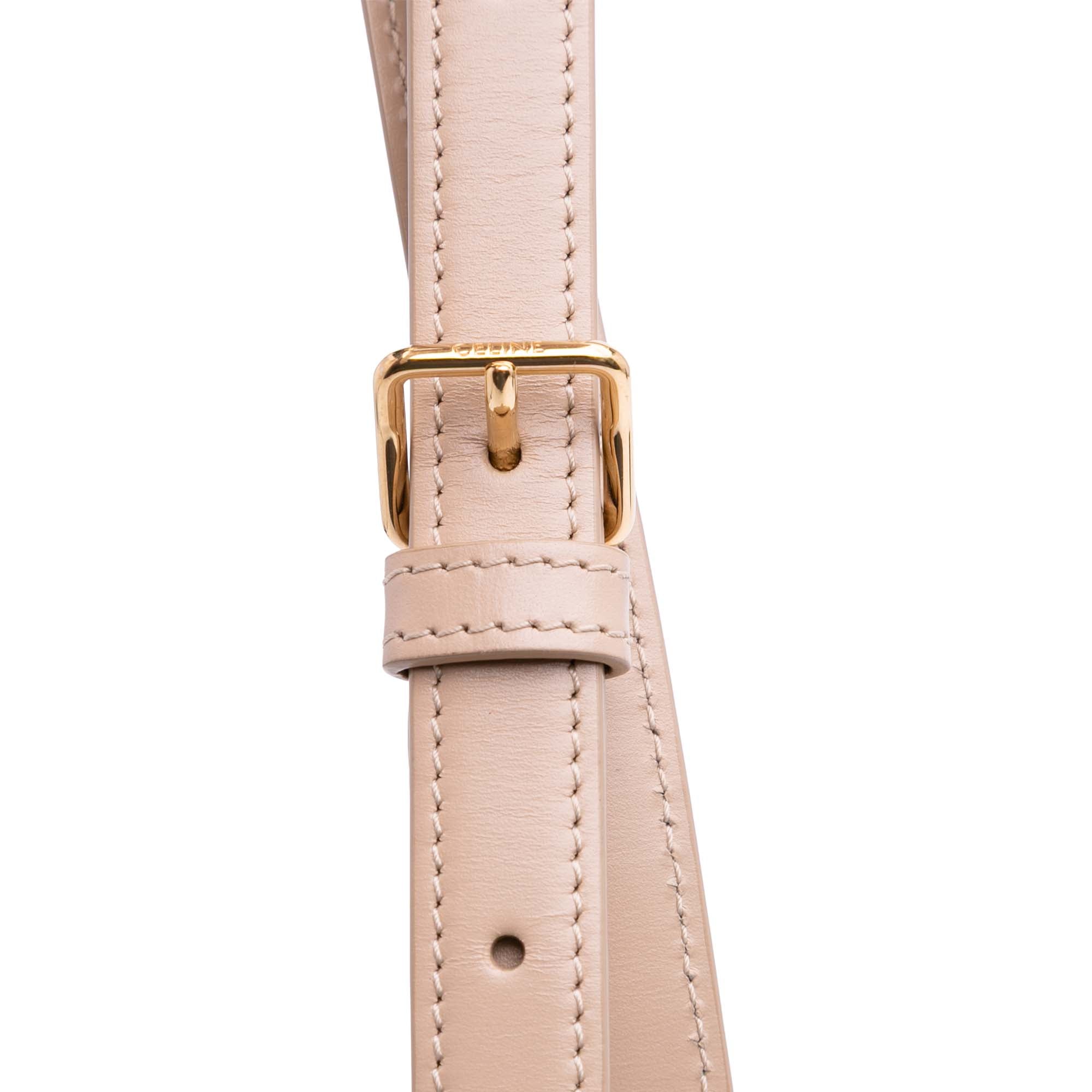 Celine Teen Shiny Calfskin Triomphe Crossbody - image 10