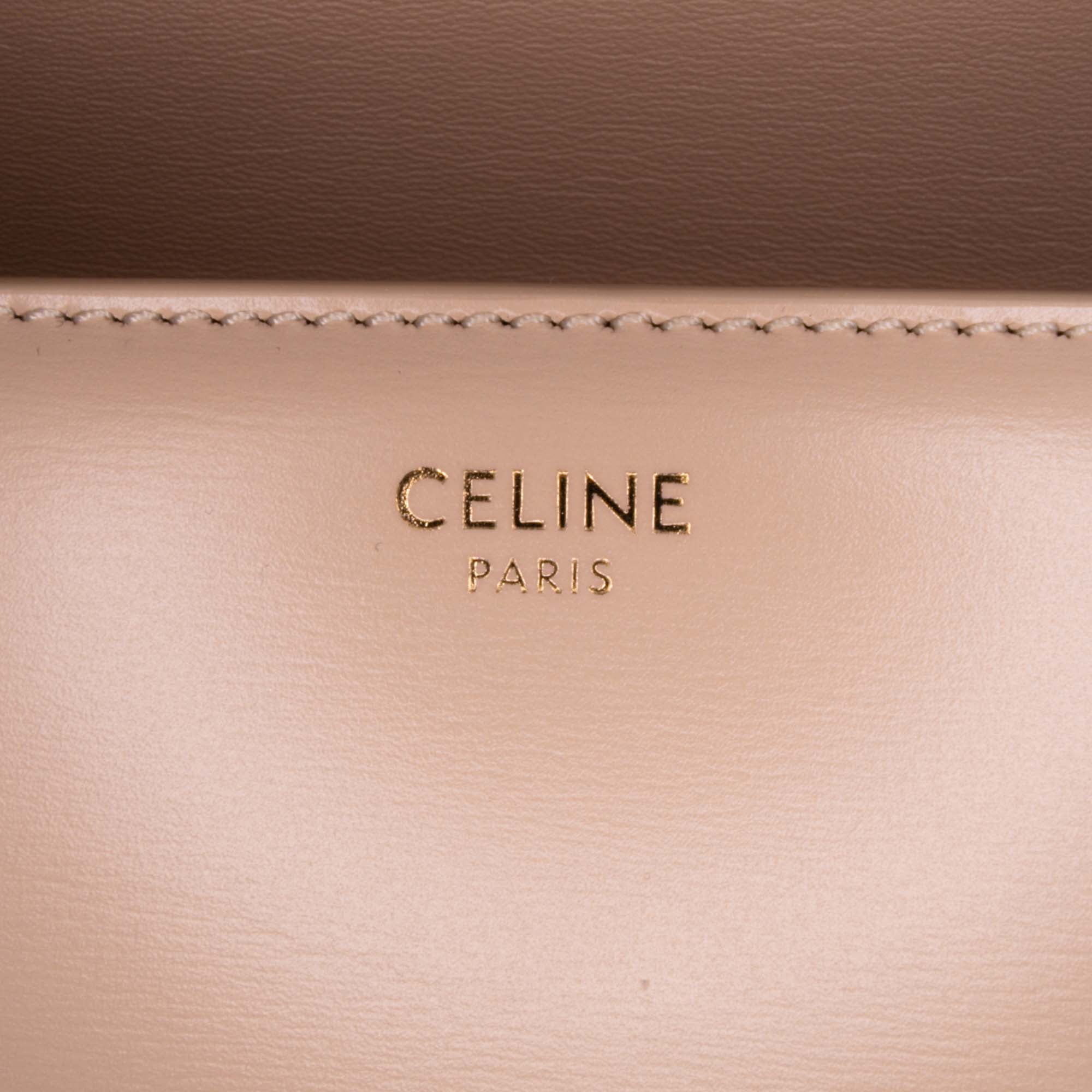 Celine Teen Shiny Calfskin Triomphe Crossbody - image 5