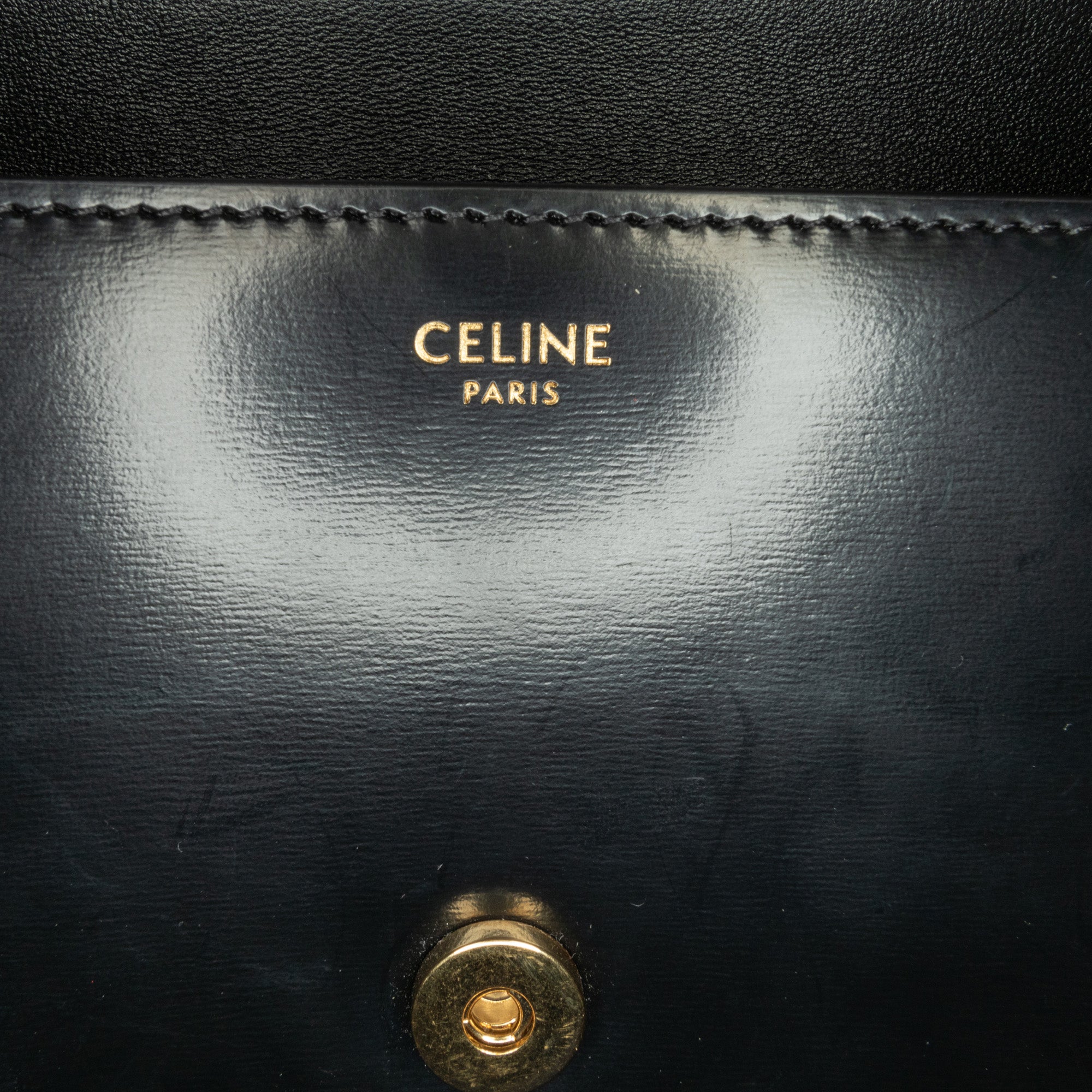 Celine Smooth Calfskin Cuir Triomphe Chain Shoulder Bag - image 5