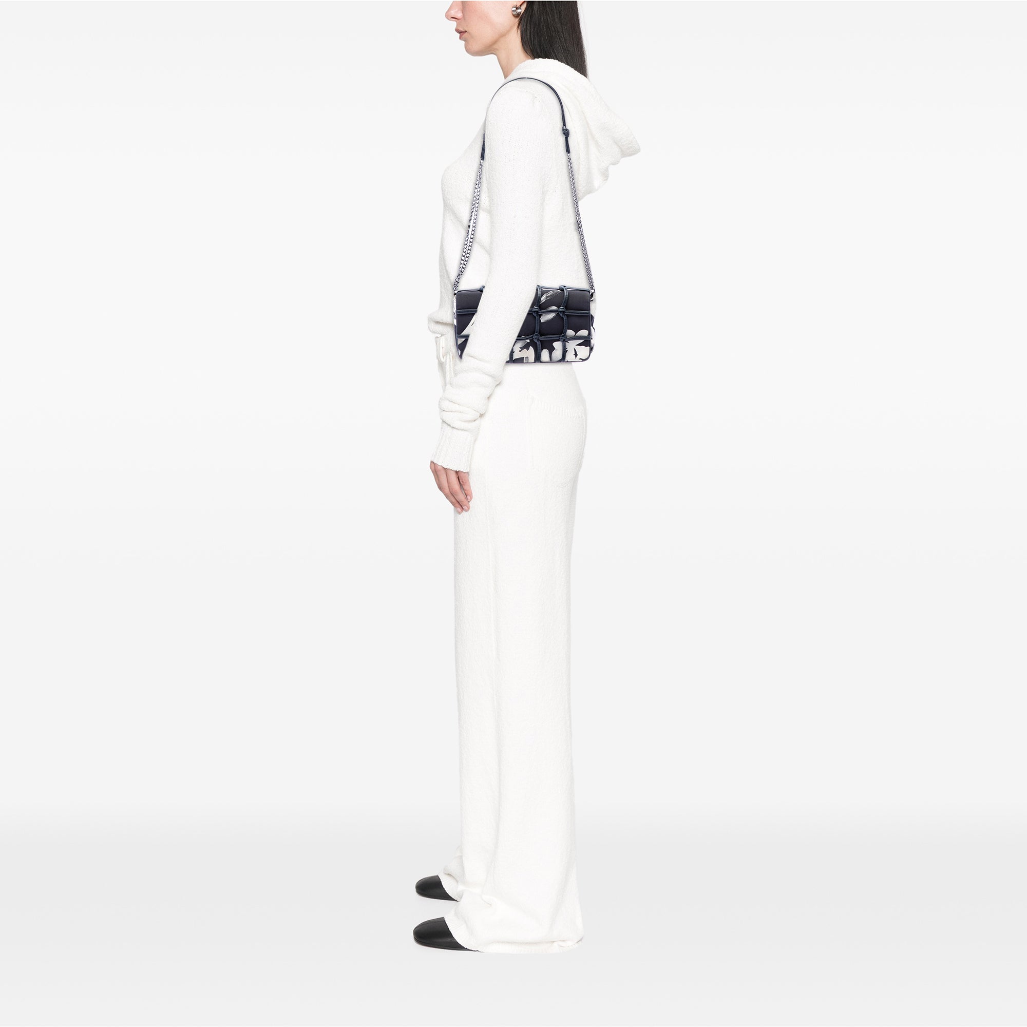 Chanel Small Silk and Lambskin Net Tahiti Flap - image 6