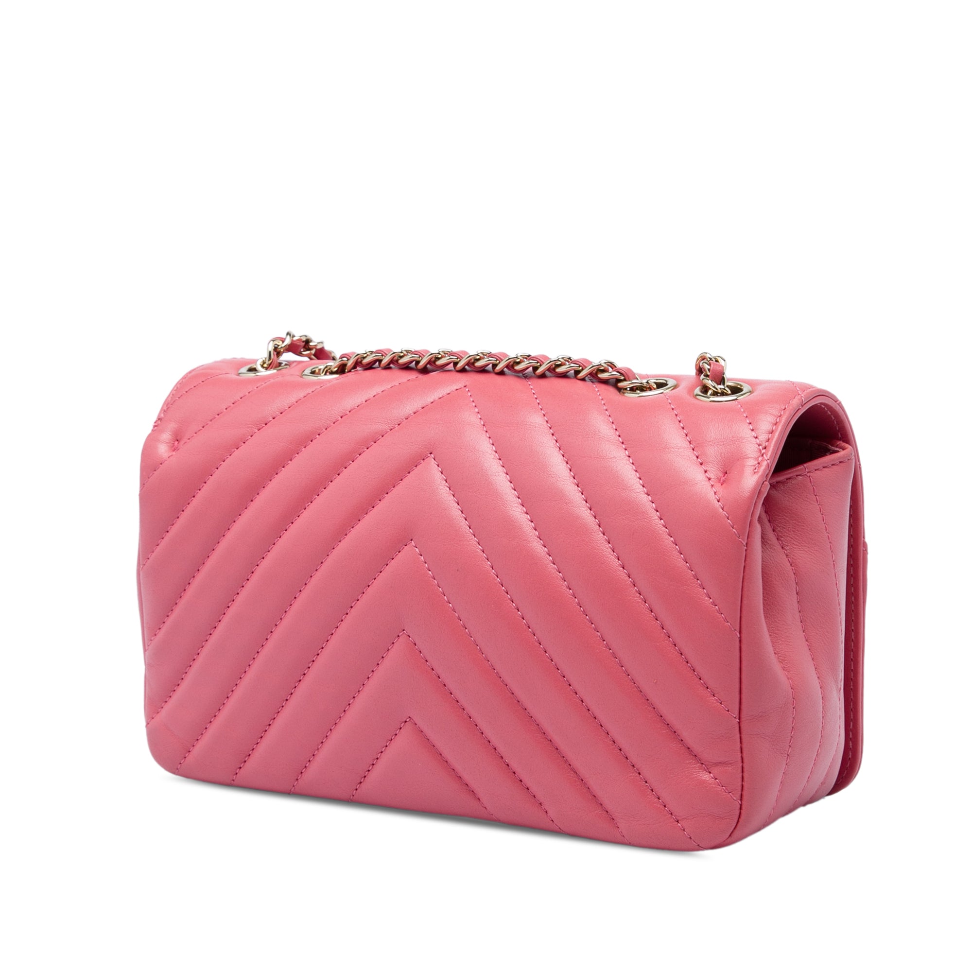 Chanel Mini Chevron Calfskin Statement Flap - image 2