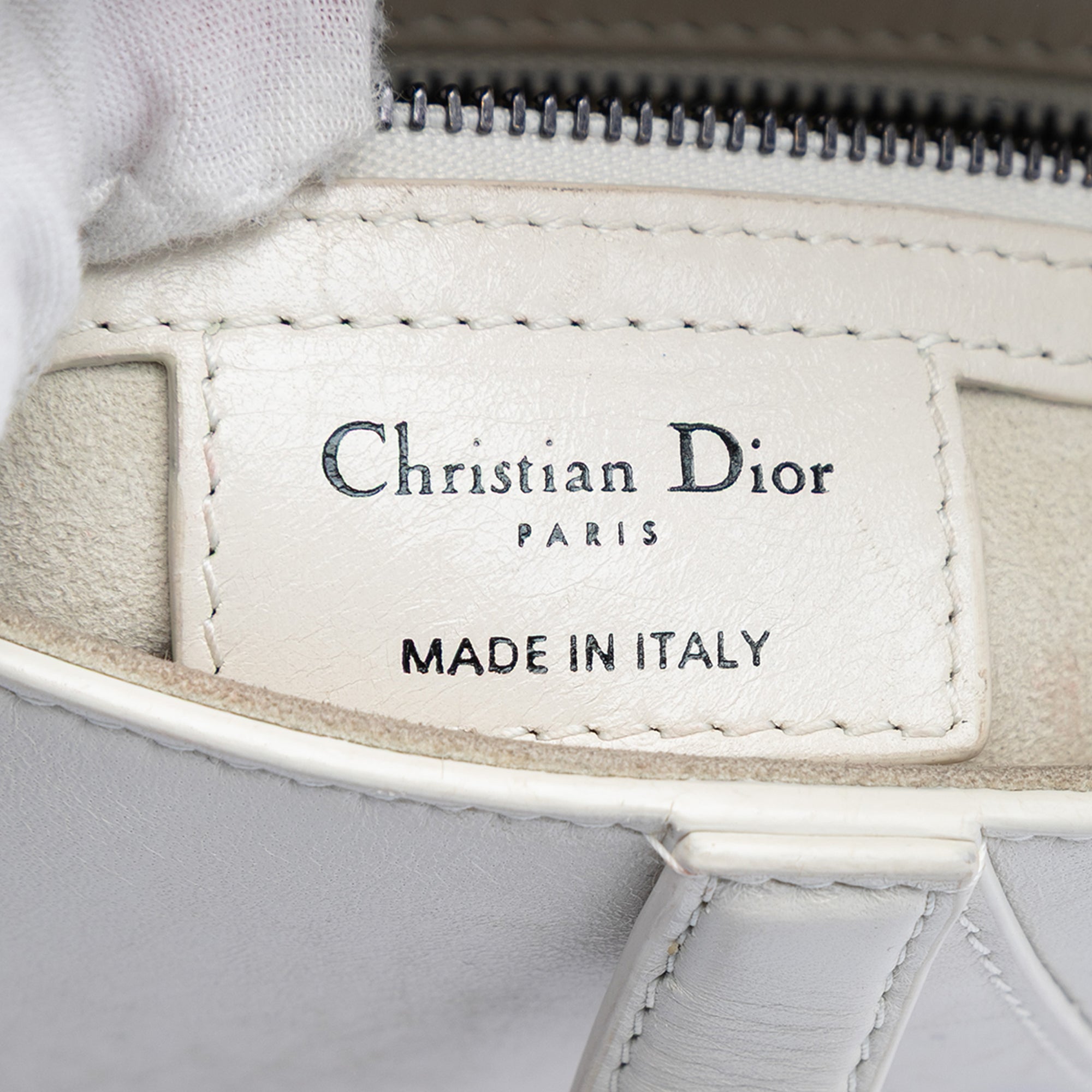Dior Studded Leather Saddle Bag - image 5