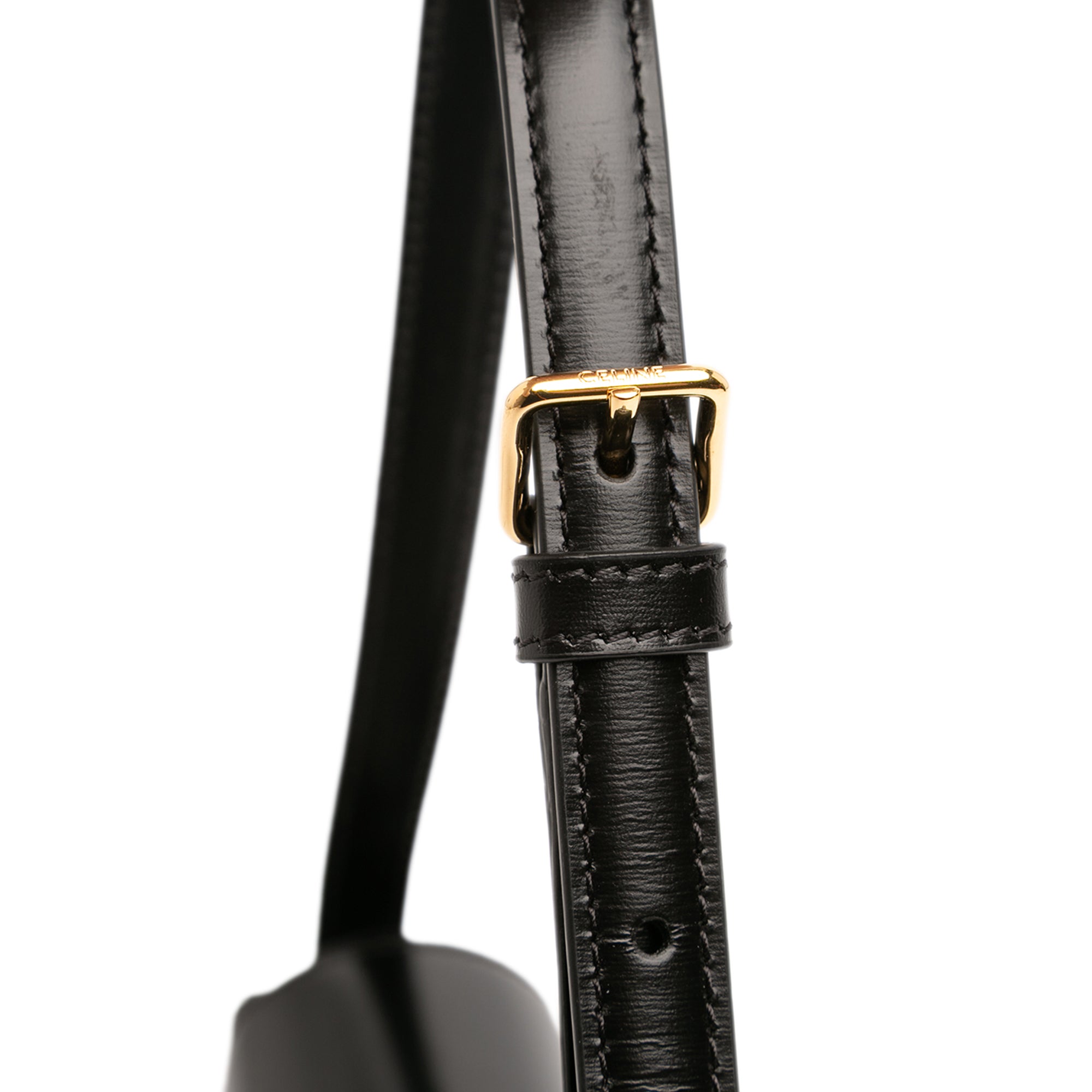 Celine Shiny Calfskin Triomphe Claude Shoulder Bag - image 10