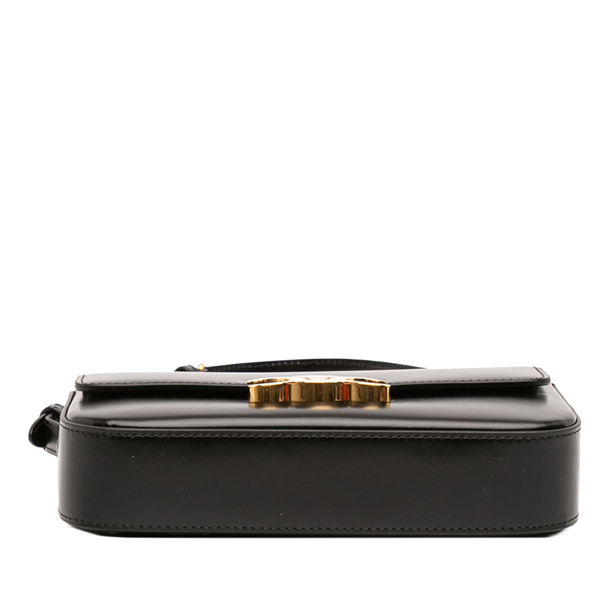 Celine Shiny Calfskin Triomphe Claude Shoulder Bag - image 3