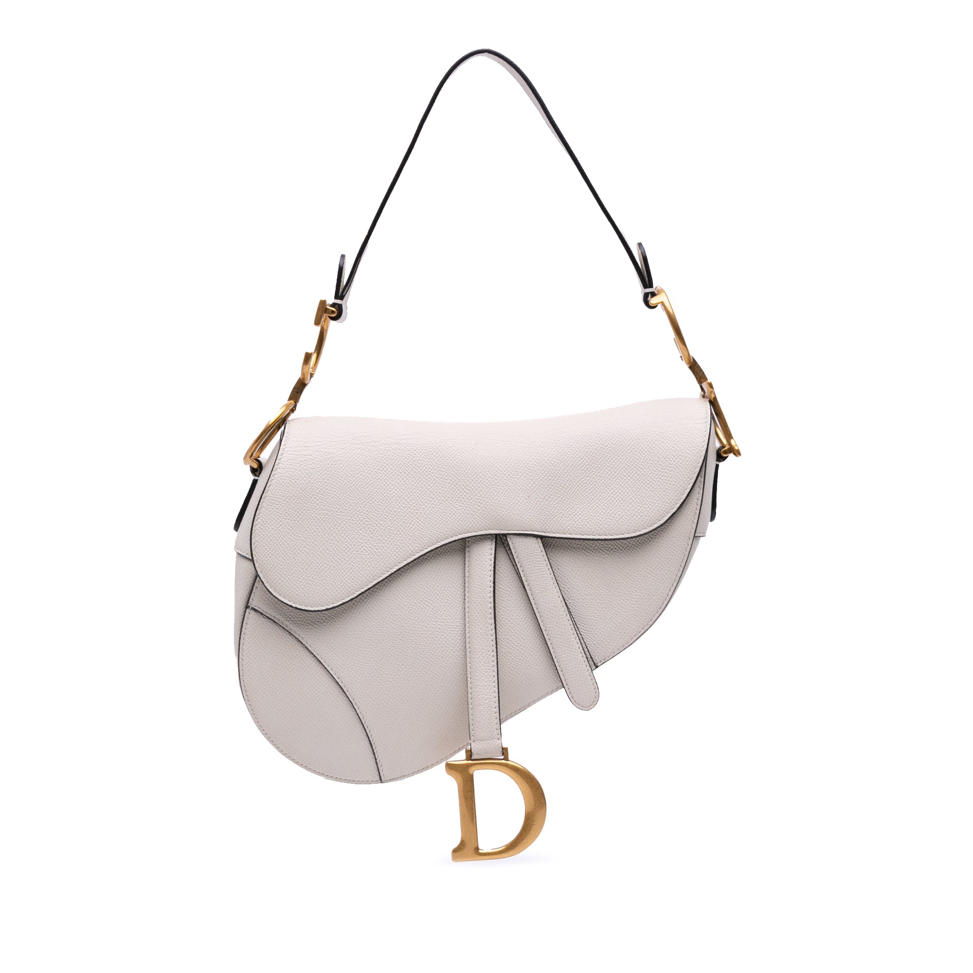 Dior Grained Calfskin Saddle Bag - image 1