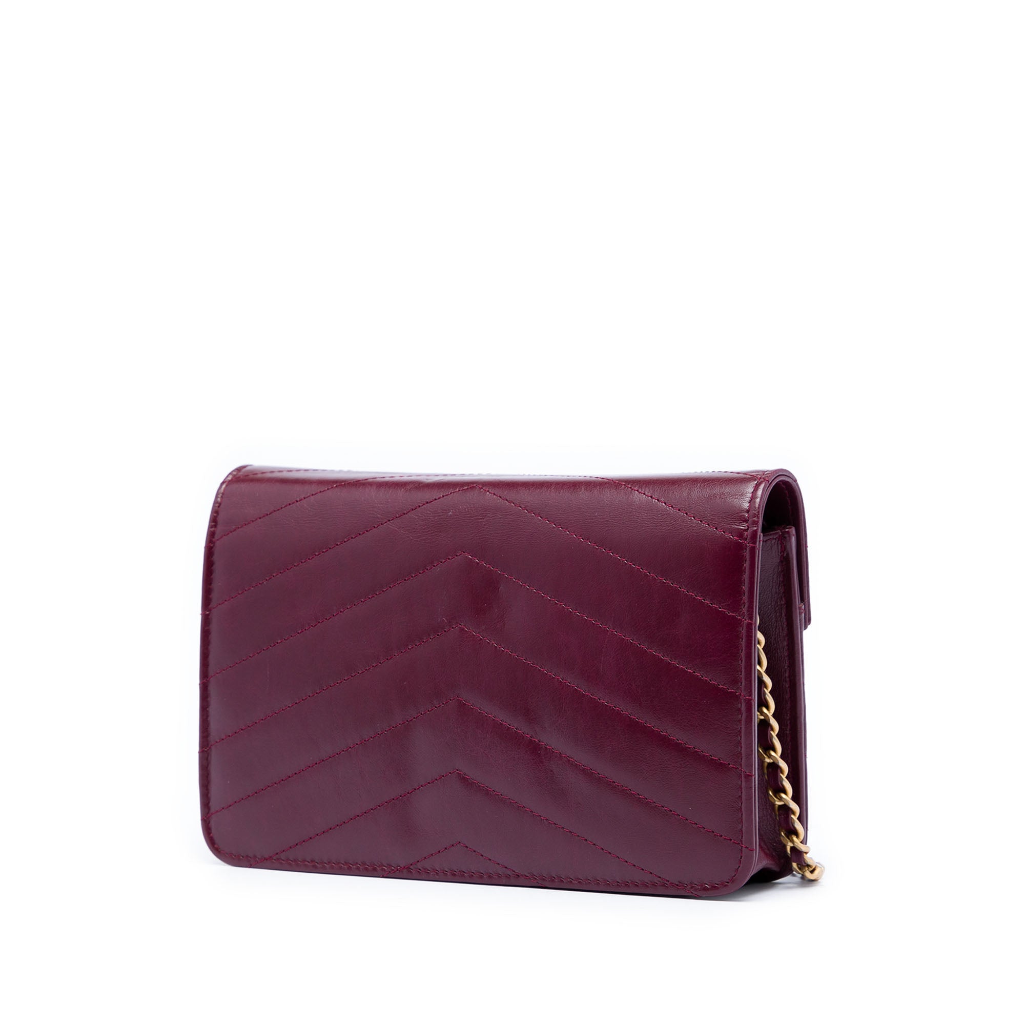 Chanel Chevron Calfskin Medal Wallet On Chain - image 2
