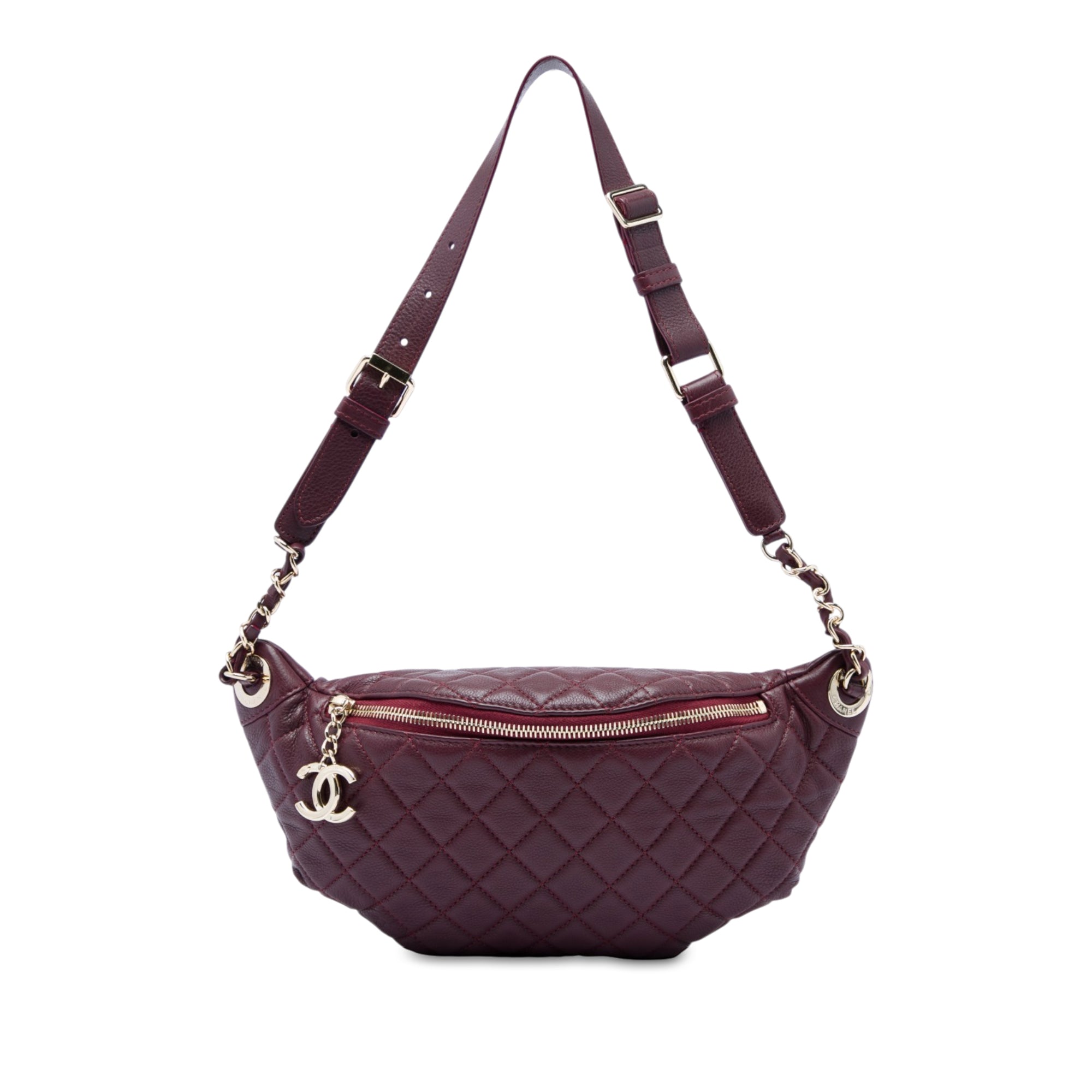 Chanel Quilted Calfskin Banane Waist Bag - image 1