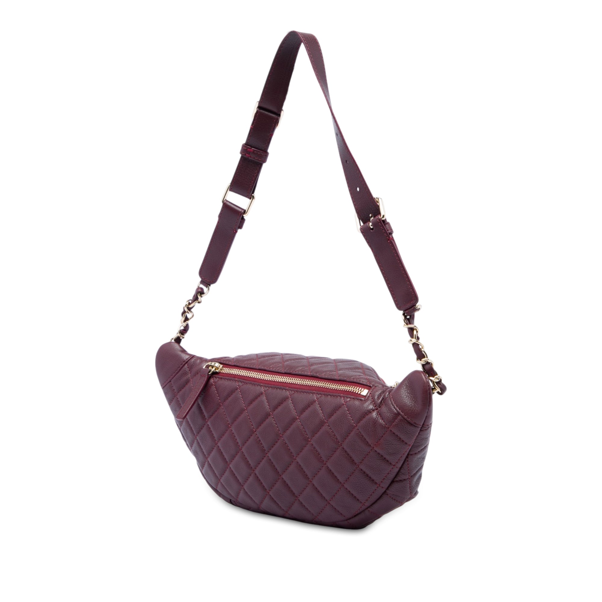 Chanel Quilted Calfskin Banane Waist Bag - image 2