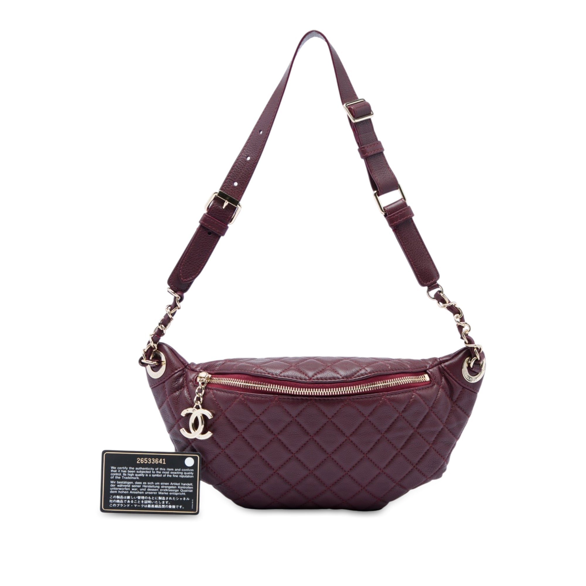 Chanel Quilted Calfskin Banane Waist Bag - image 7