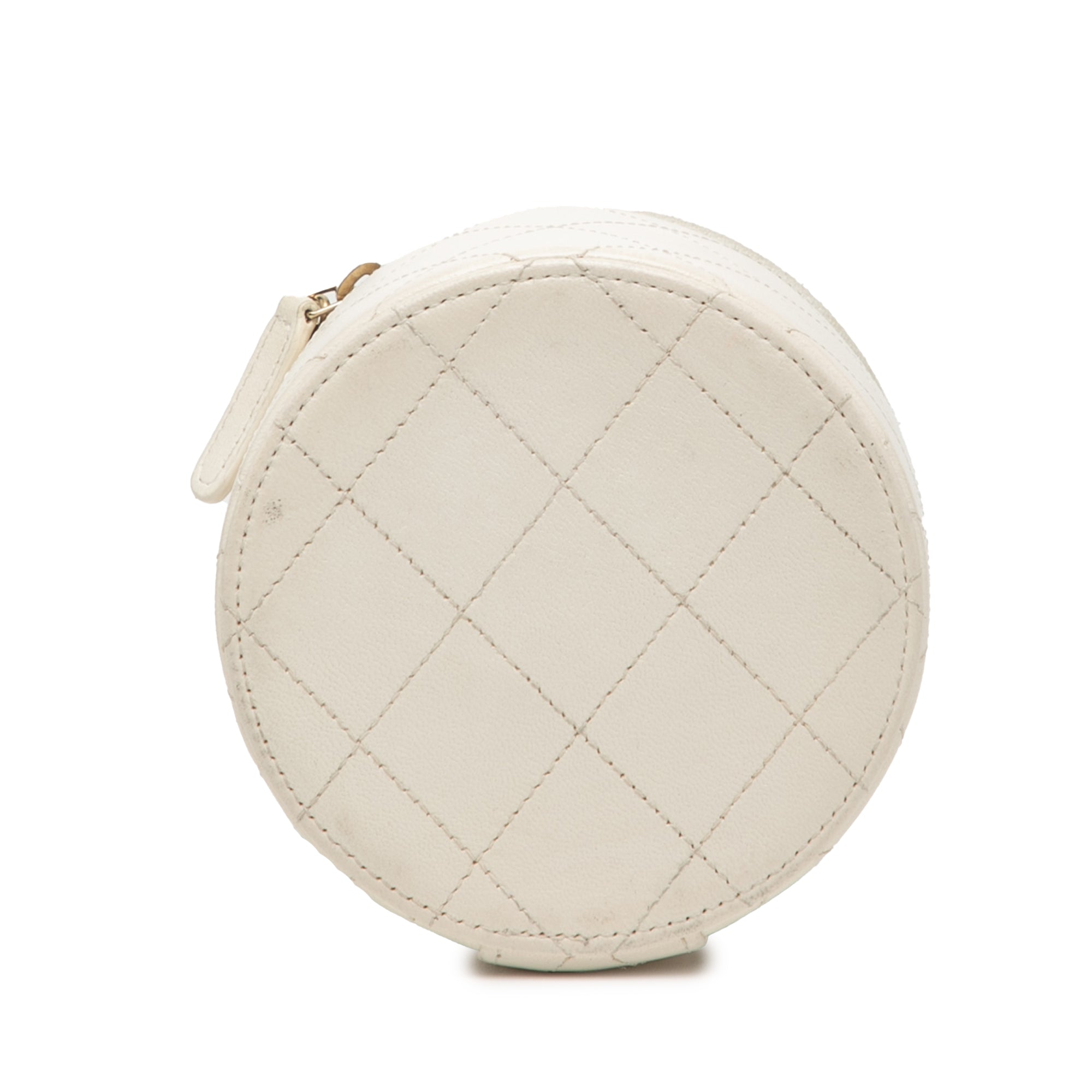 Chanel Quilted Lambskin Chain and Charm Vanity Case - image 3