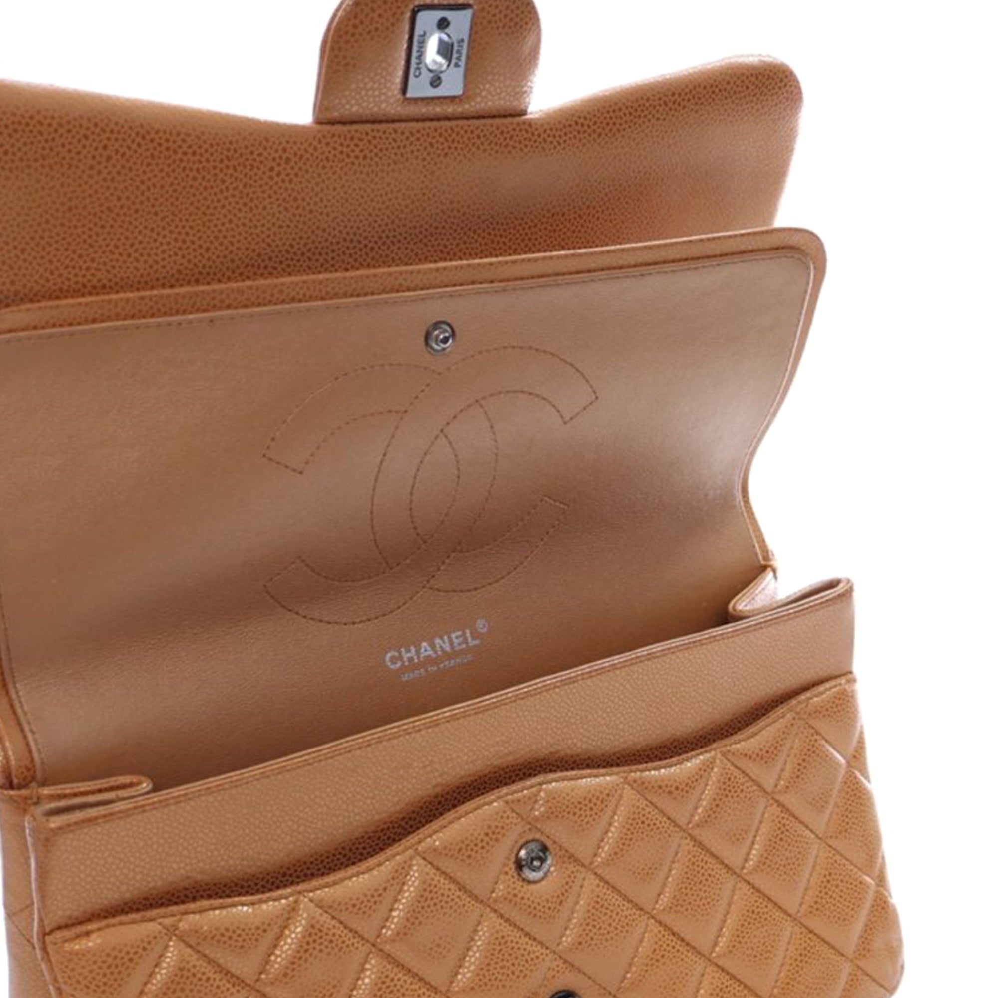 Chanel Jumbo Classic Iridescent Caviar Double Flap - image 12