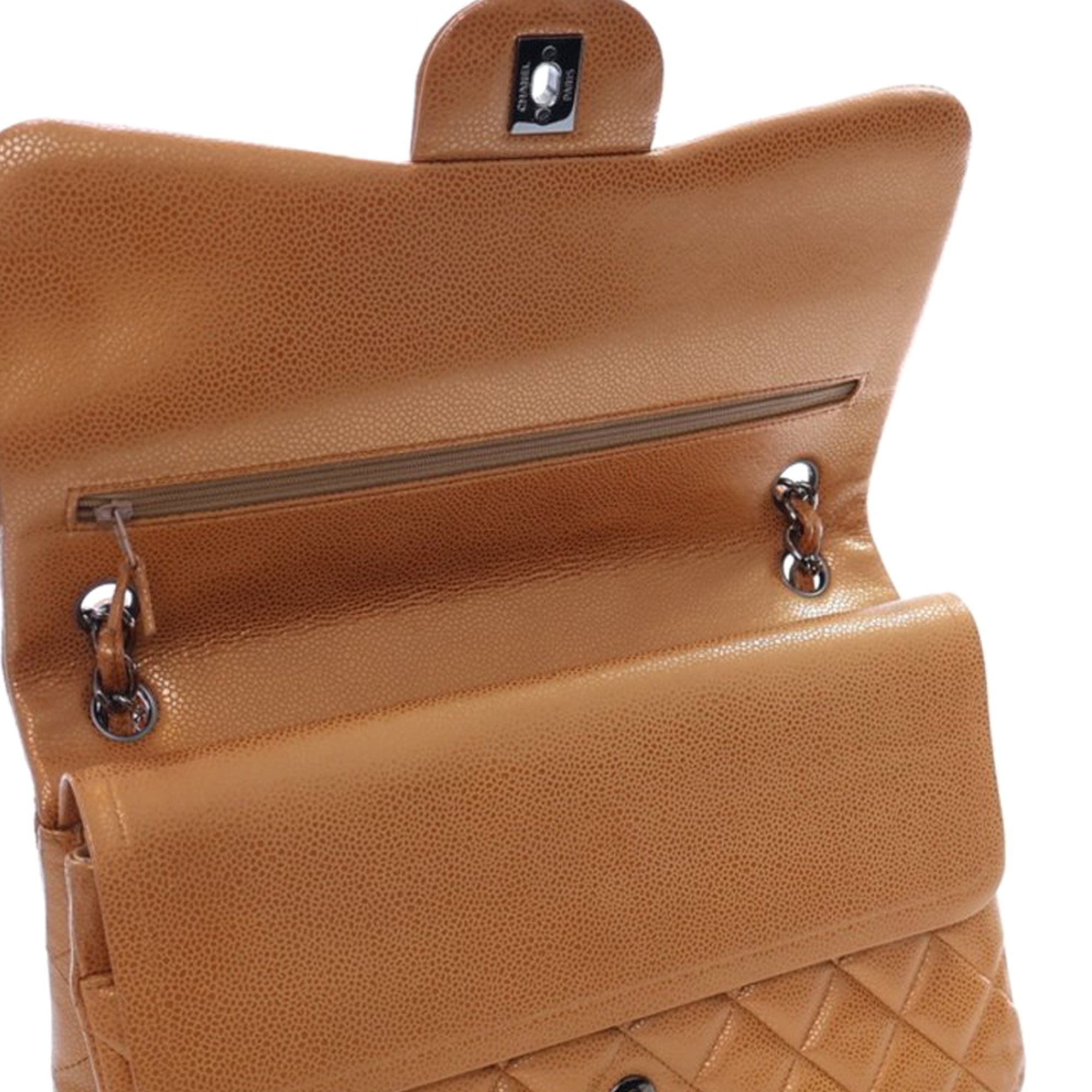 Chanel Jumbo Classic Iridescent Caviar Double Flap - image 13