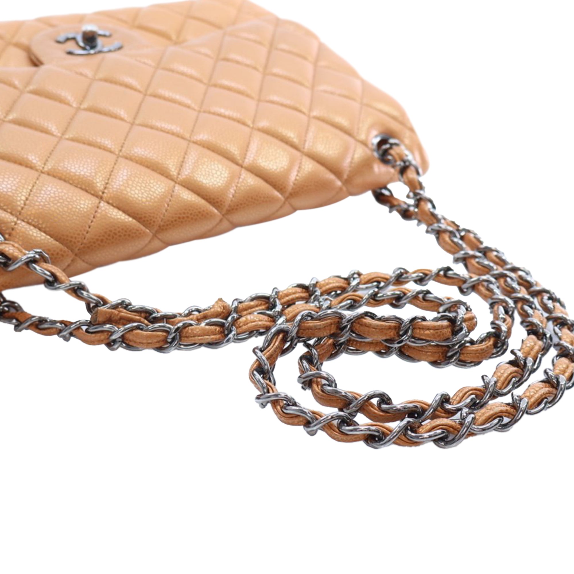 Chanel Jumbo Classic Iridescent Caviar Double Flap - image 14