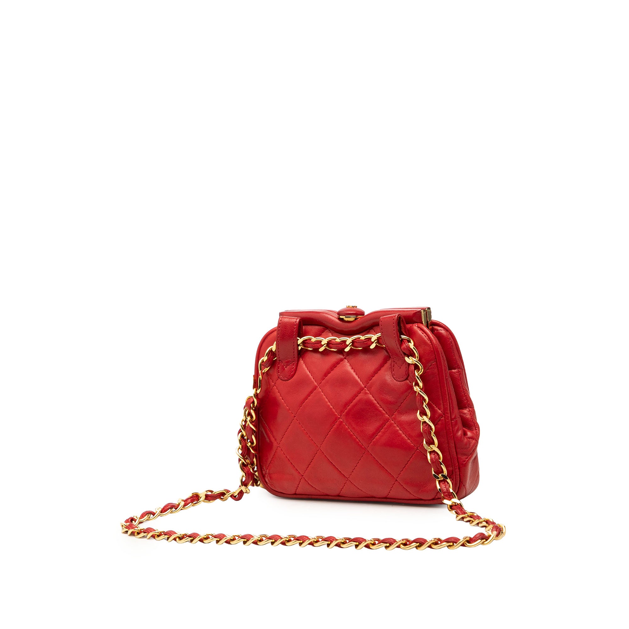 Chanel CC Quilted Lambskin Frame Belt Bag - image 2