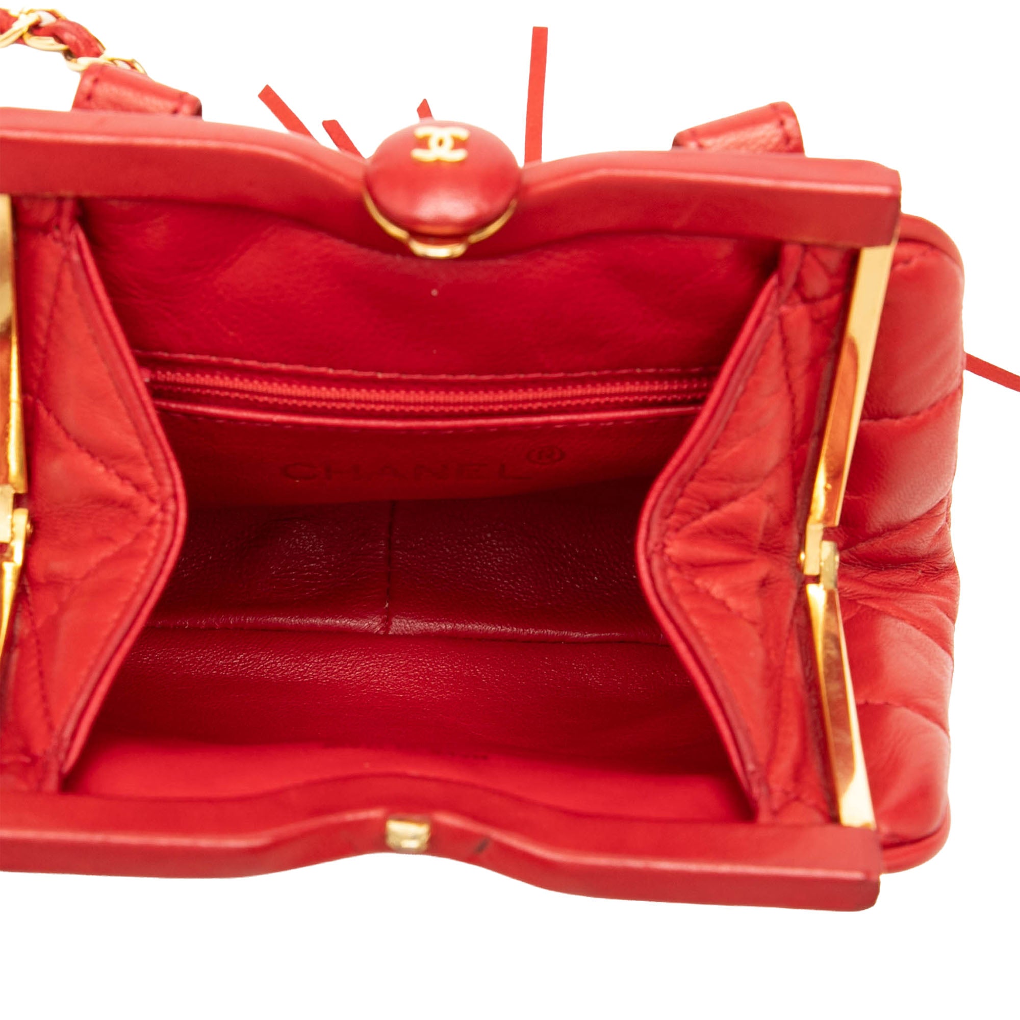 Chanel CC Quilted Lambskin Frame Belt Bag - image 4
