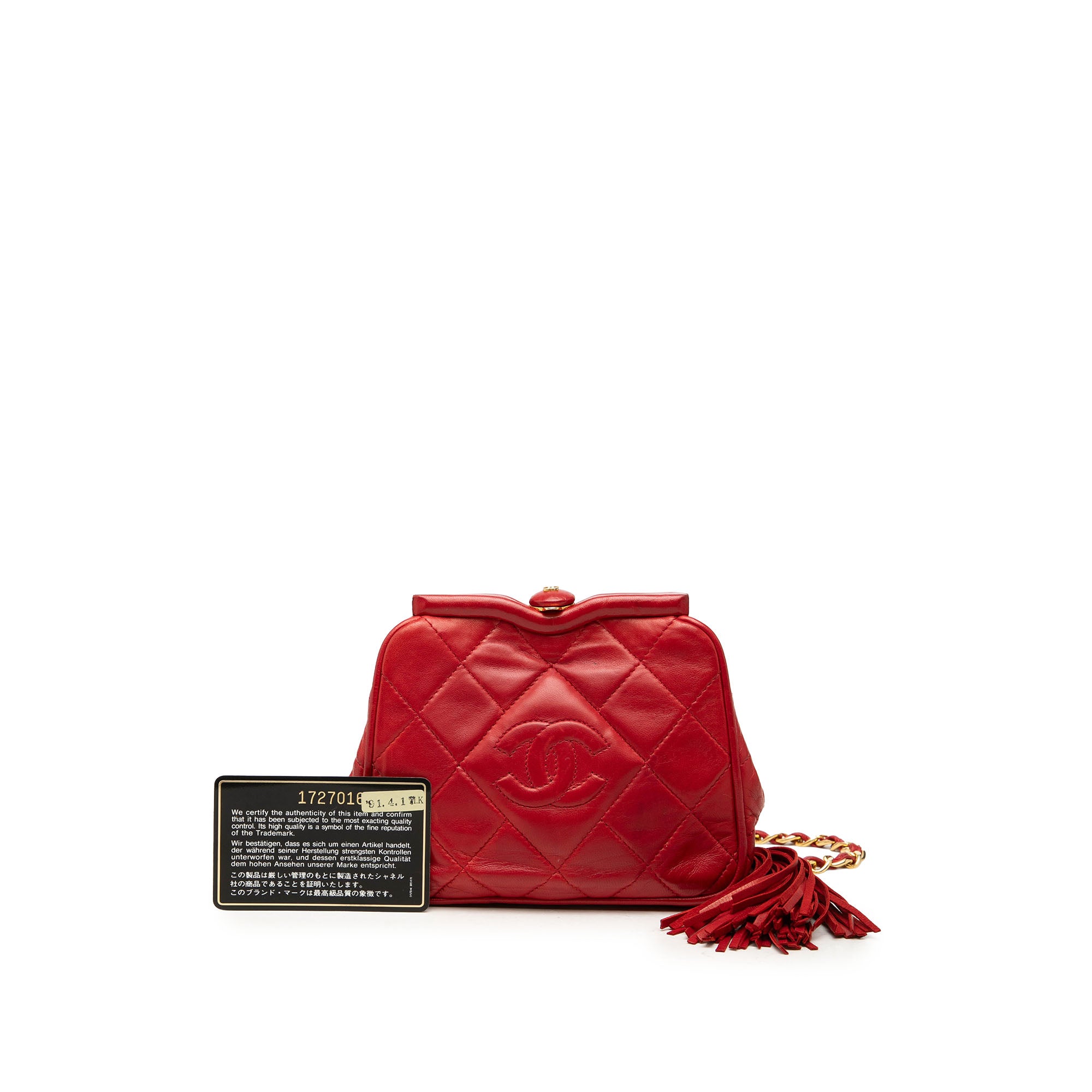 Chanel CC Quilted Lambskin Frame Belt Bag - image 7