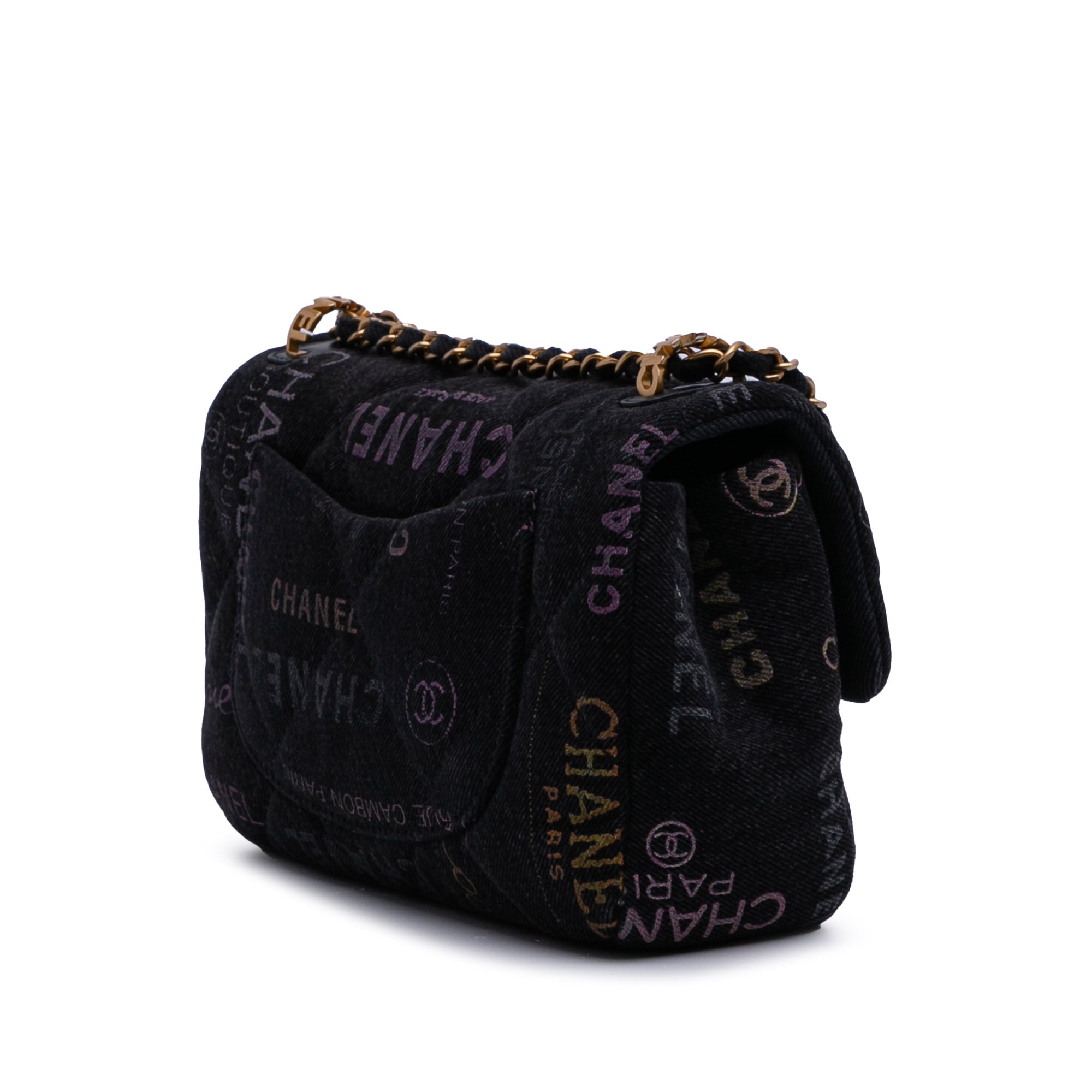 Chanel Mini Rectangular Quilted Denim Mood Flap - image 2