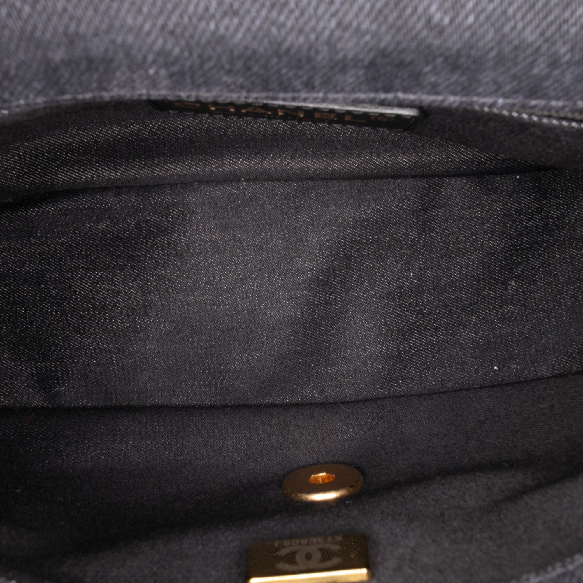 Chanel Mini Rectangular Quilted Denim Mood Flap - image 4