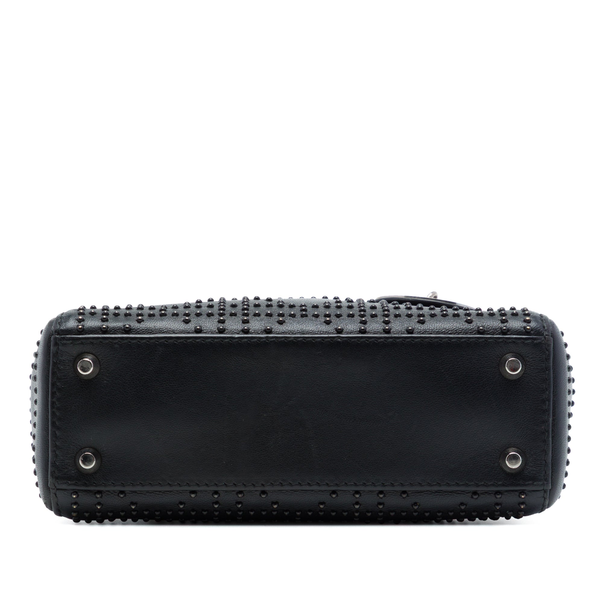 Dior Mini Calfskin Cannage Studded Lady Dior - image 3
